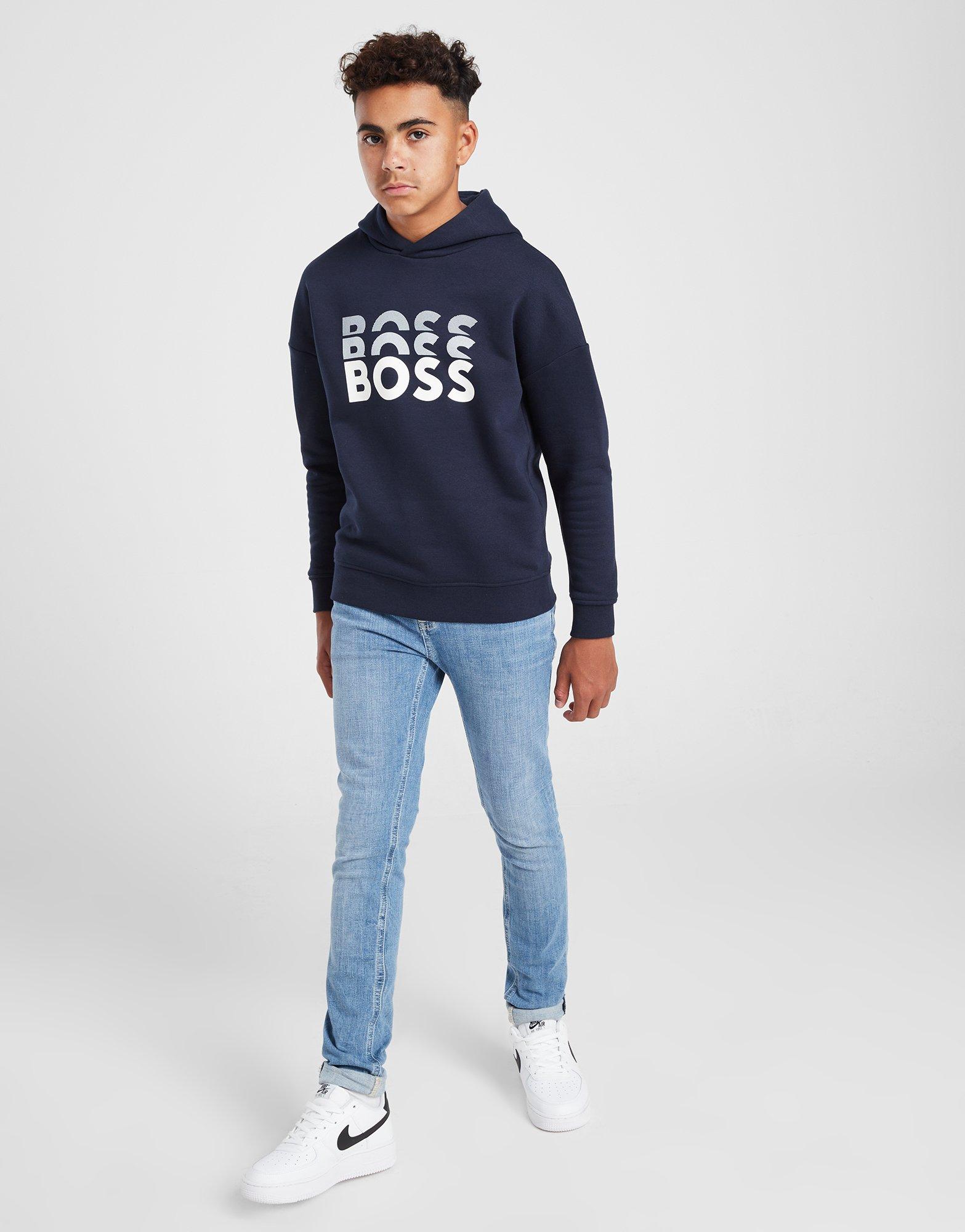 BOSS Fade Graphic Overhead Hoodie Junior