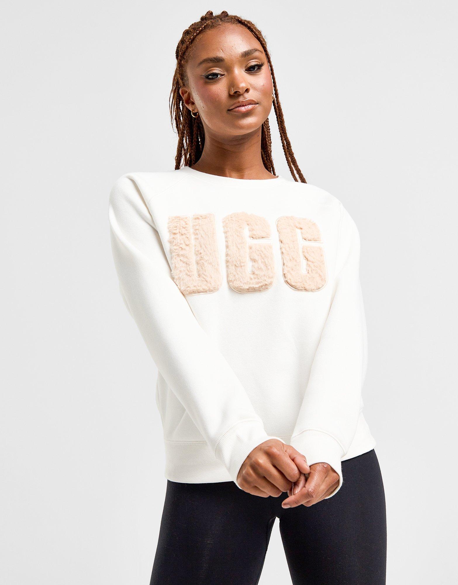 UGG Fuzzy Logo Crew Sweatshirt