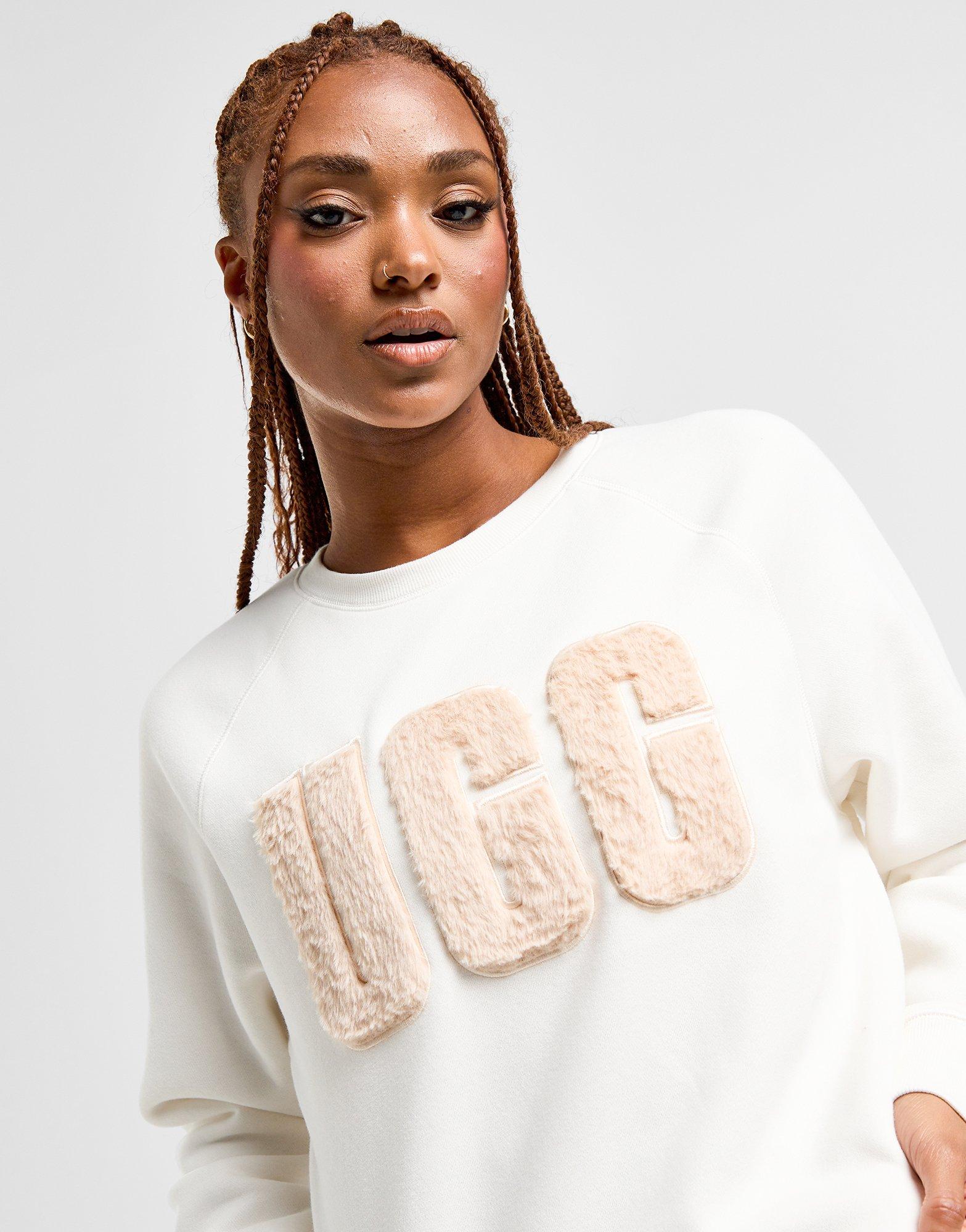 UGG Fuzzy Logo Crew Sweatshirt