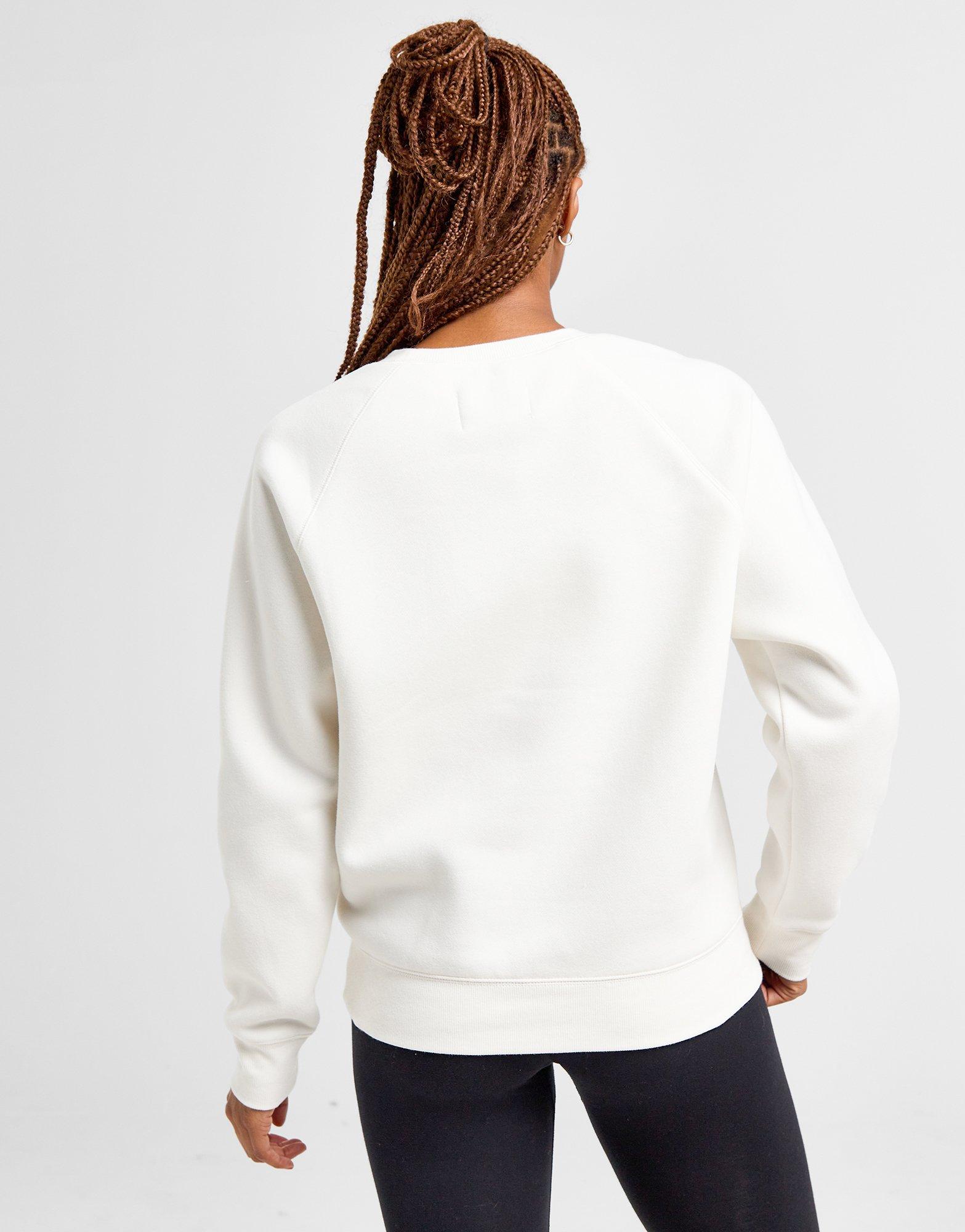 White UGG Fuzzy Logo Crew Sweatshirt JD Sports Global