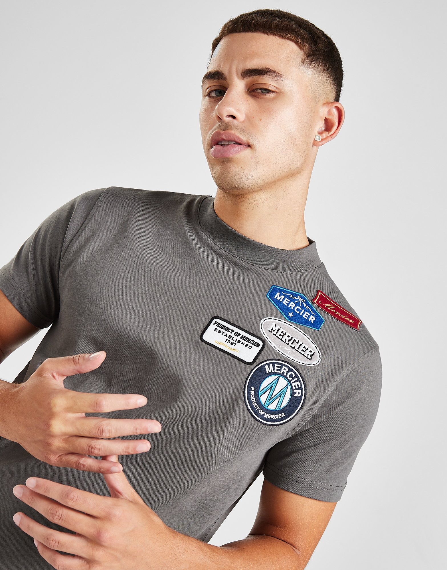 MERCIER T-Shirt Original Badge em Preto | JD Sports