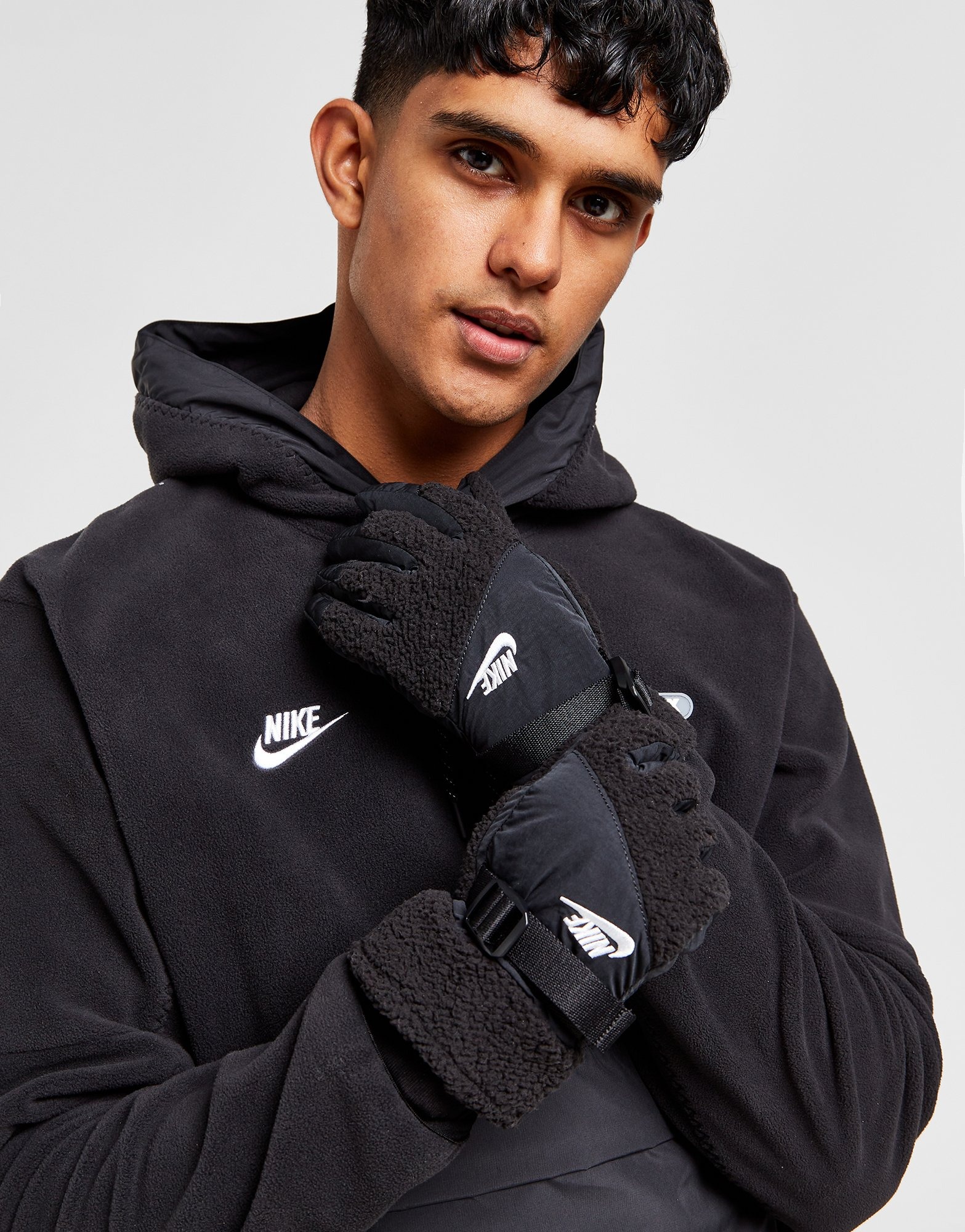 Black Nike Thermal Sherpa Gloves JD Sports Global JD Sports Global
