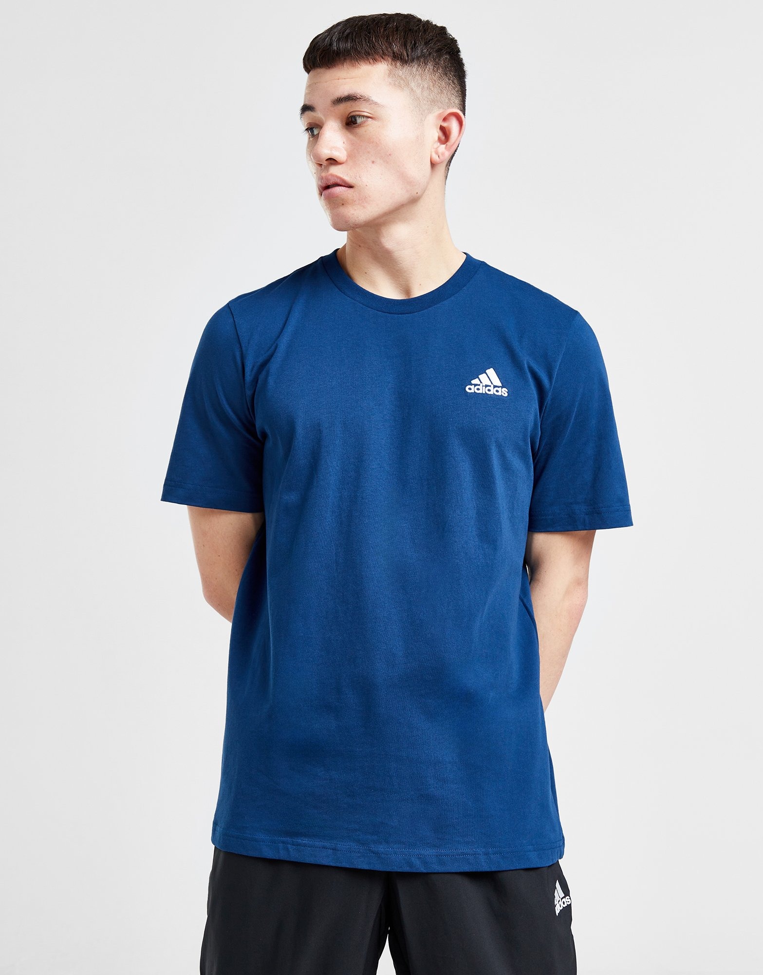 Blauw discount adidas shirt