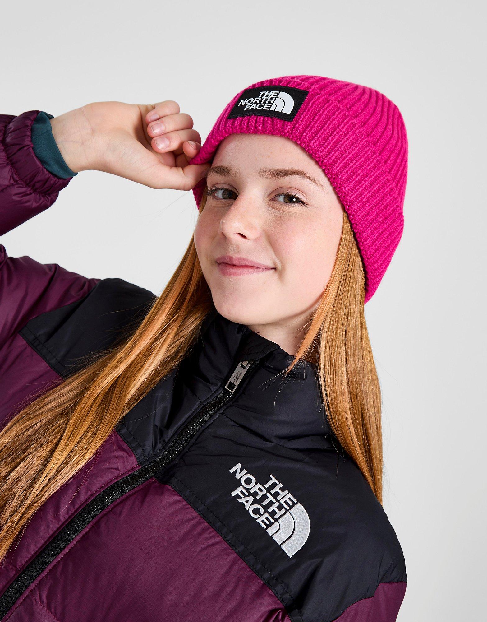 North face on sale pink beanie