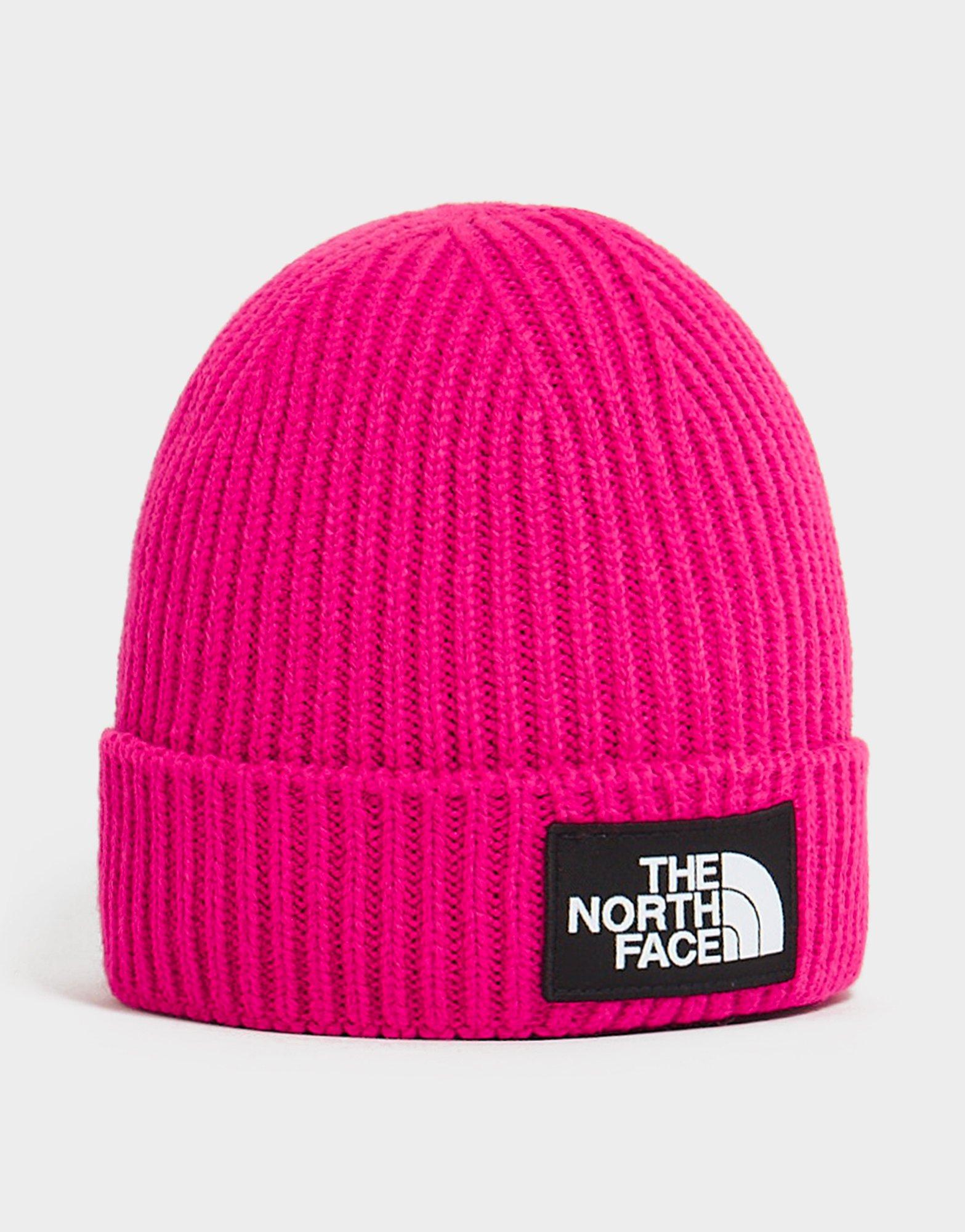 Pink north face on sale hat