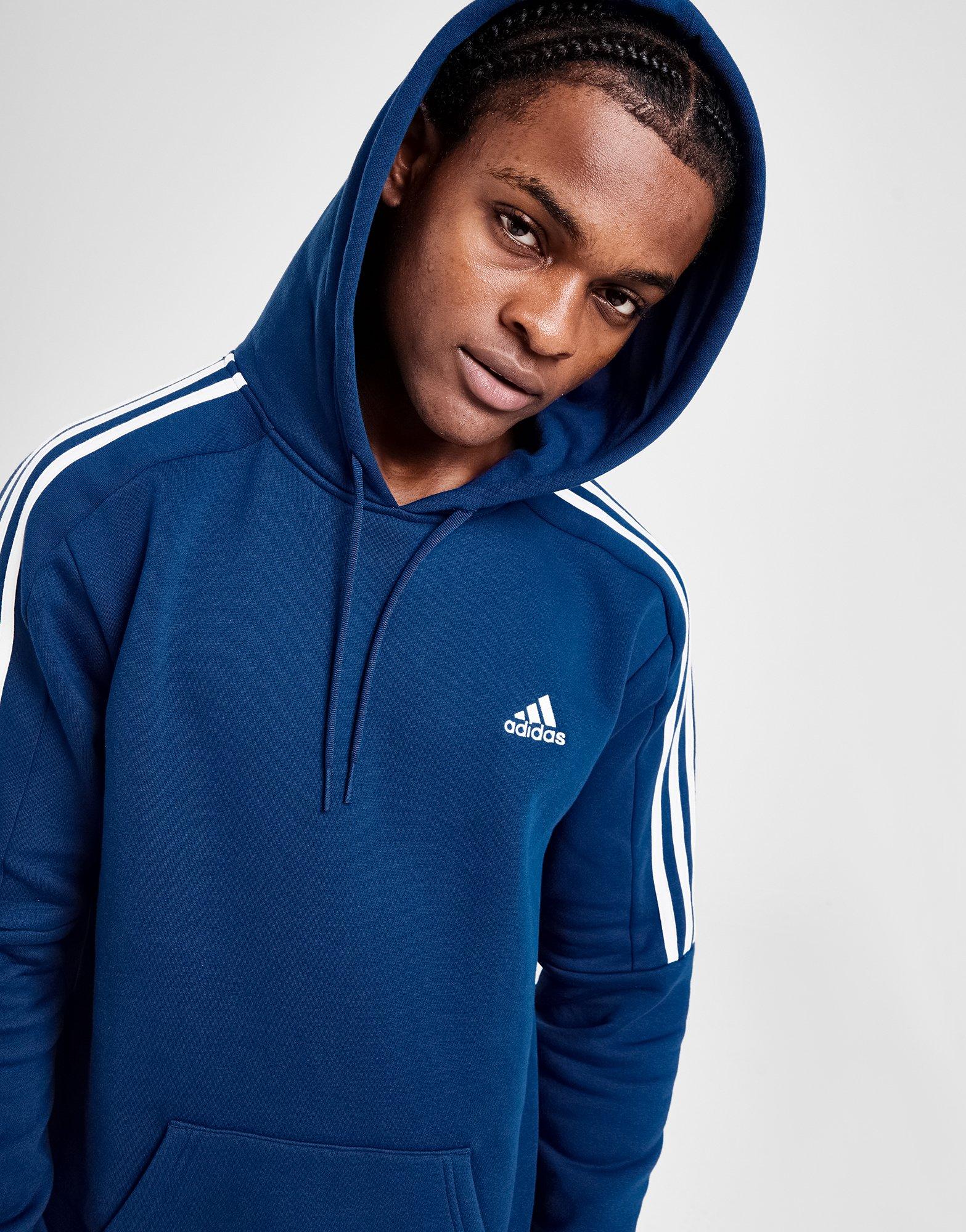 adidas Sweat à Capuche Poly Homme Bleu- JD Sports France