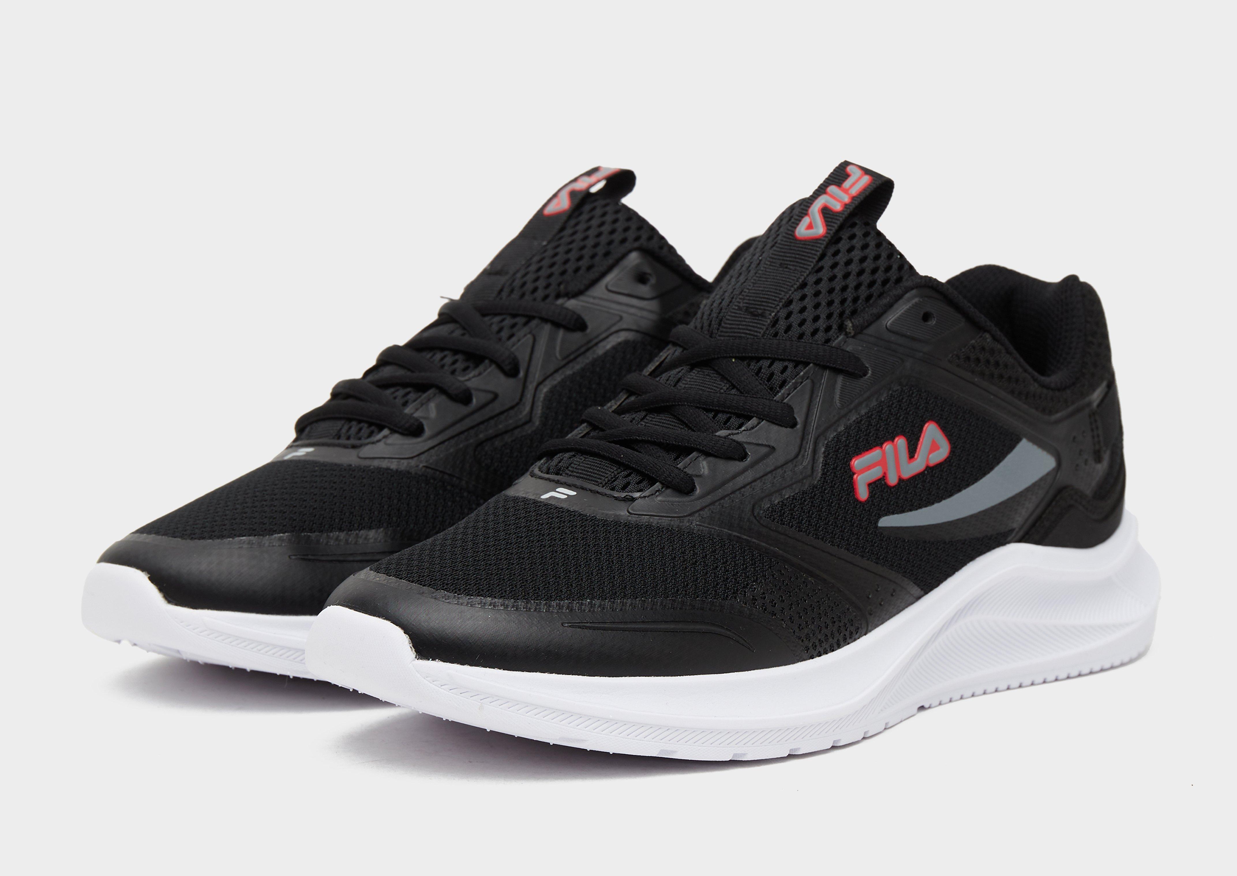 Jd black store fila trainers