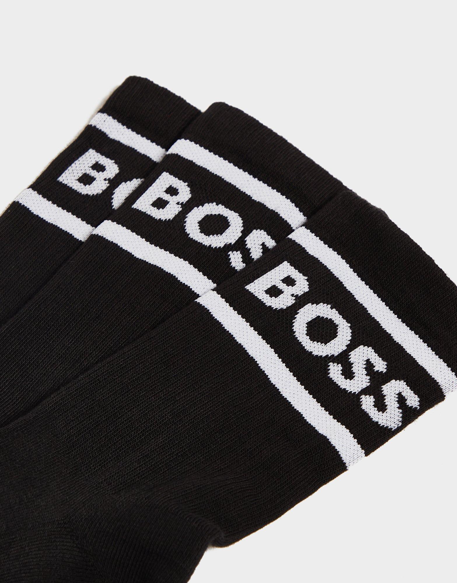 BOSS 3-Pack Rib Stripe Socks