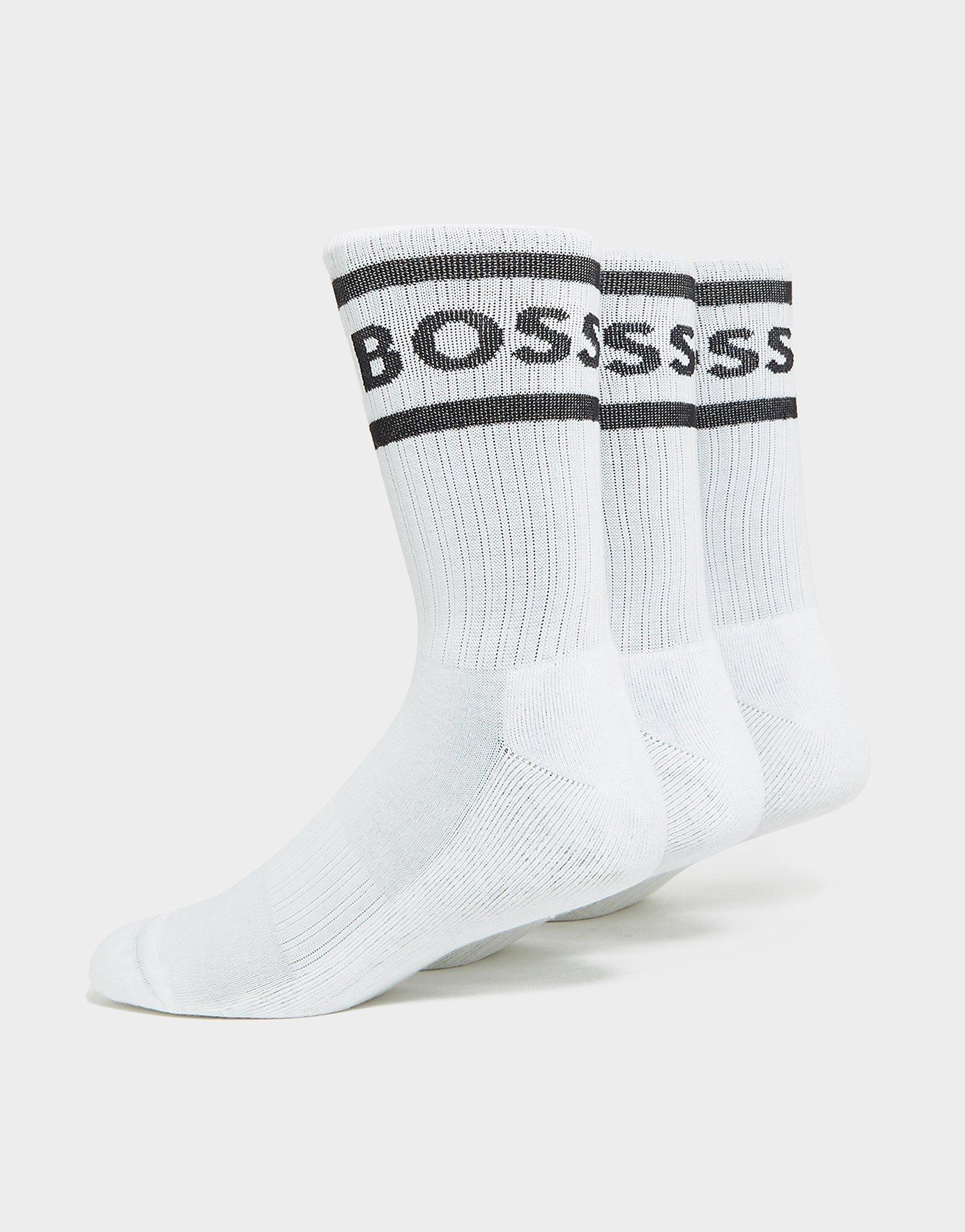 Boss Lot de 2 Paires de Chaussettes Homme Tailles 39 Coloris Gris