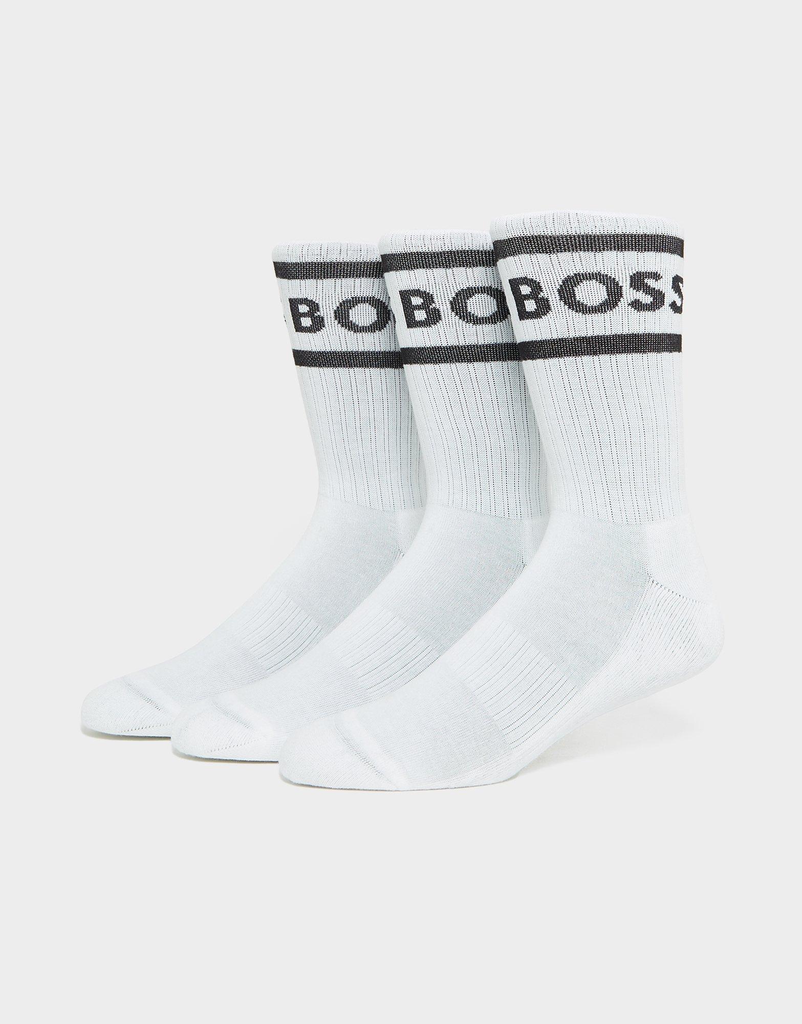 BOSS 3-Pack Rib Stripe Socks