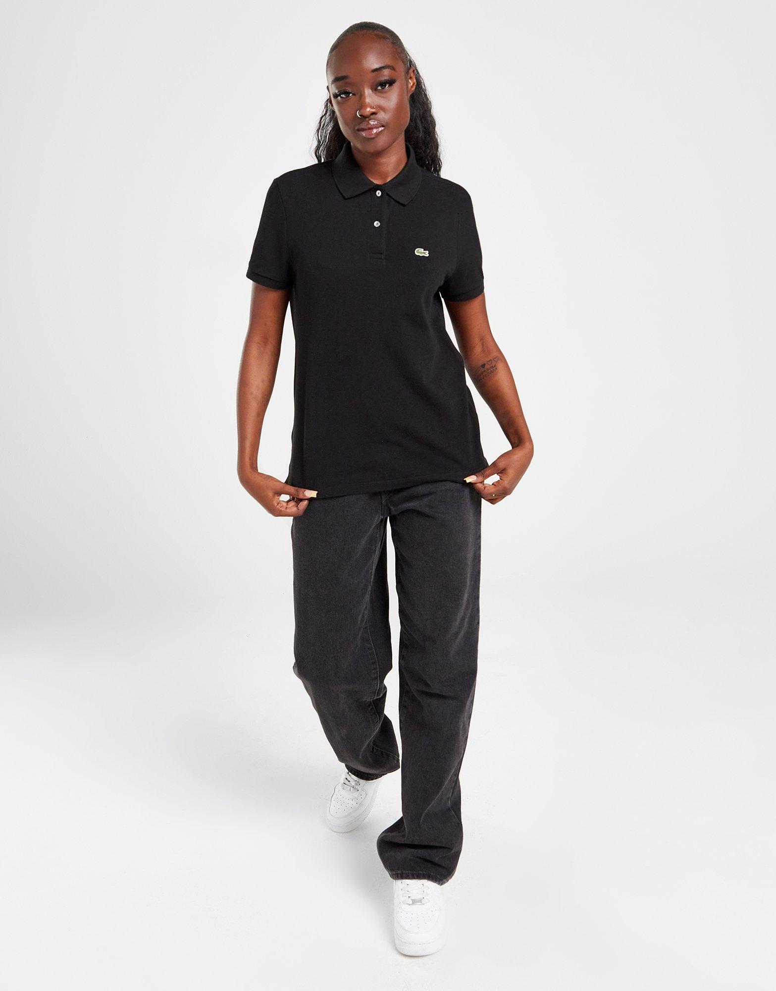 Black Lacoste Small Logo Polo Shirt JD Sports UK