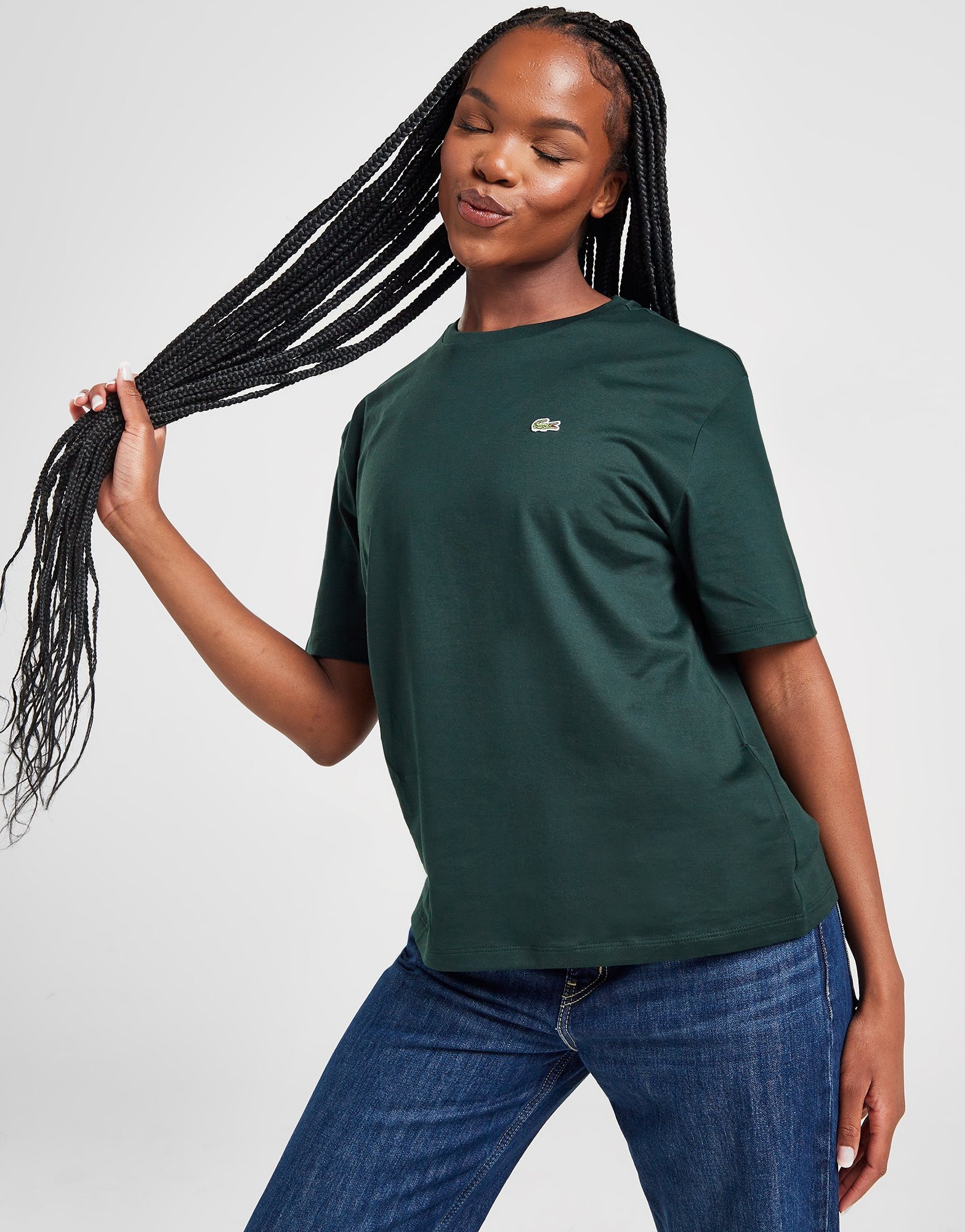 Green Lacoste Small Logo Tshirt JD Sports