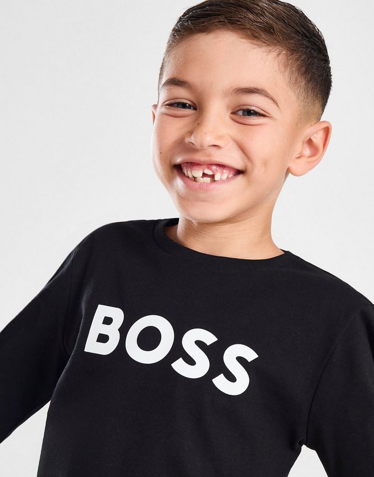 BOSS Long Sleeve Large Logo T-Shirt Children