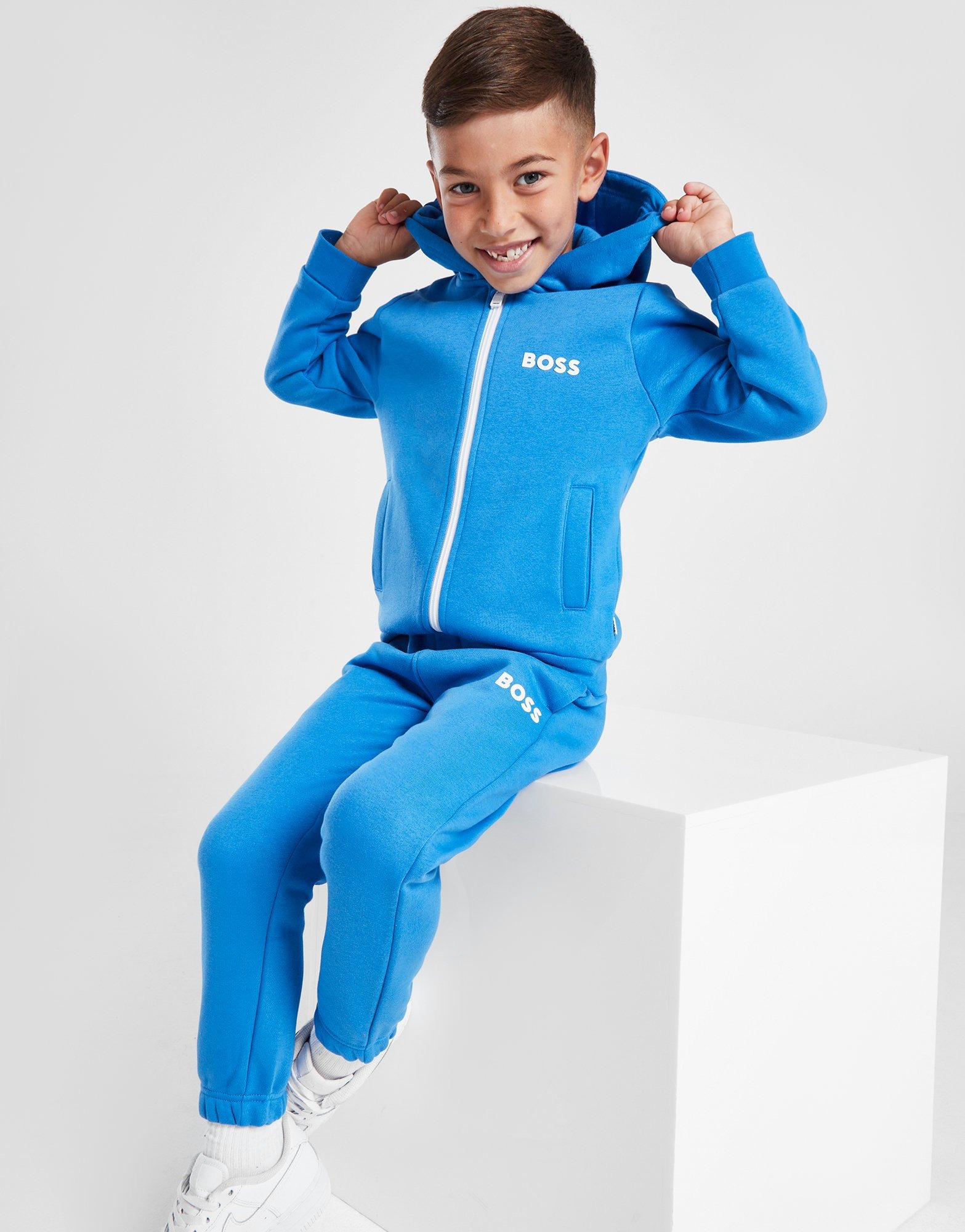 Blue BOSS Core Full Zip Tracksuit Children JD Sports Ireland