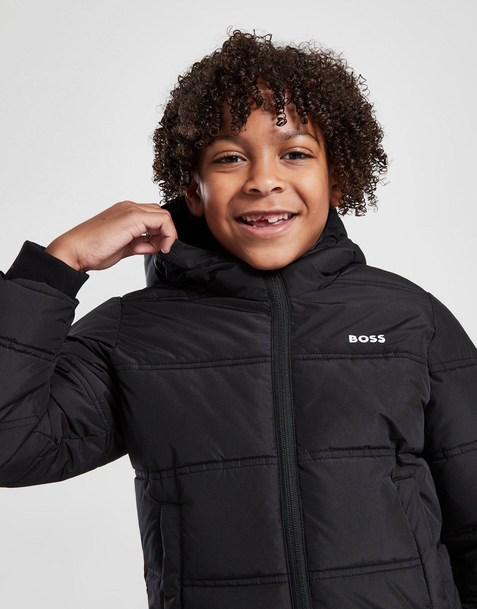 BOSS Veste Puffer Enfant Noir JD Sports France