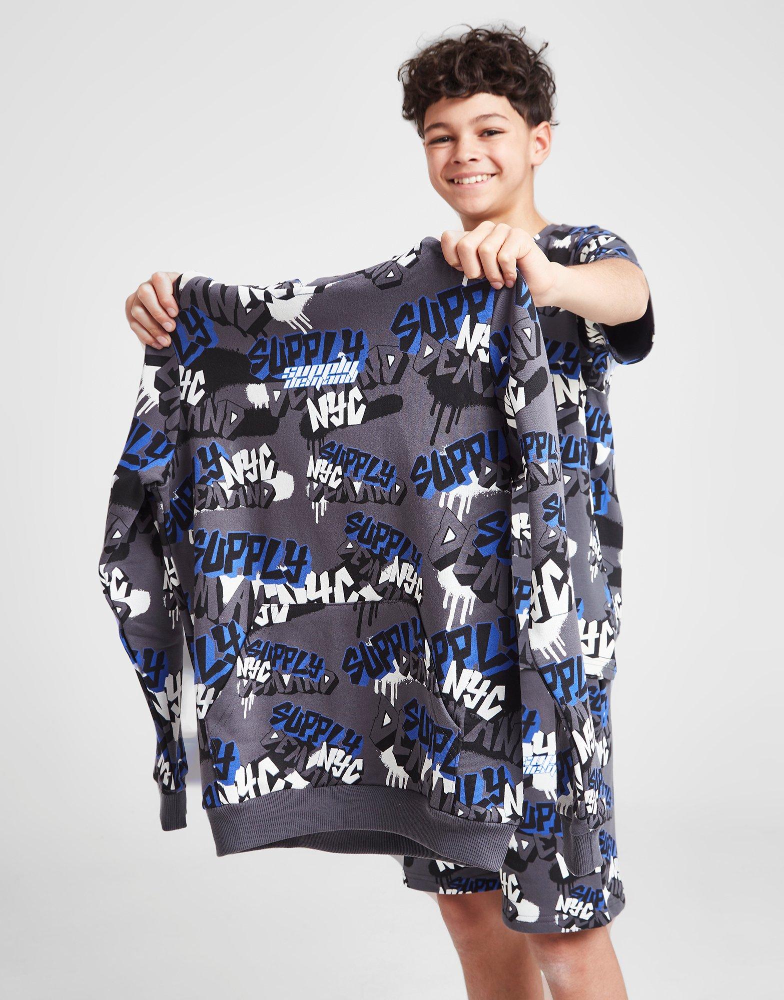 Supply & Demand Spray Script Logo Hoodie Junior