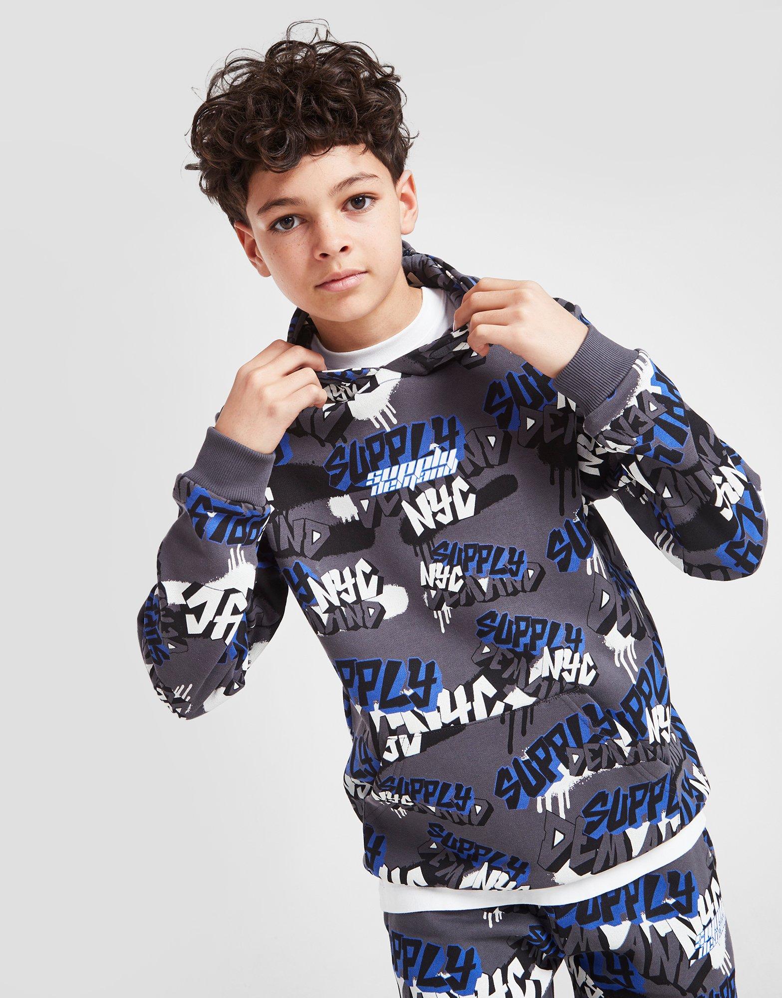 Supply & Demand Spray Script Logo Hoodie Junior