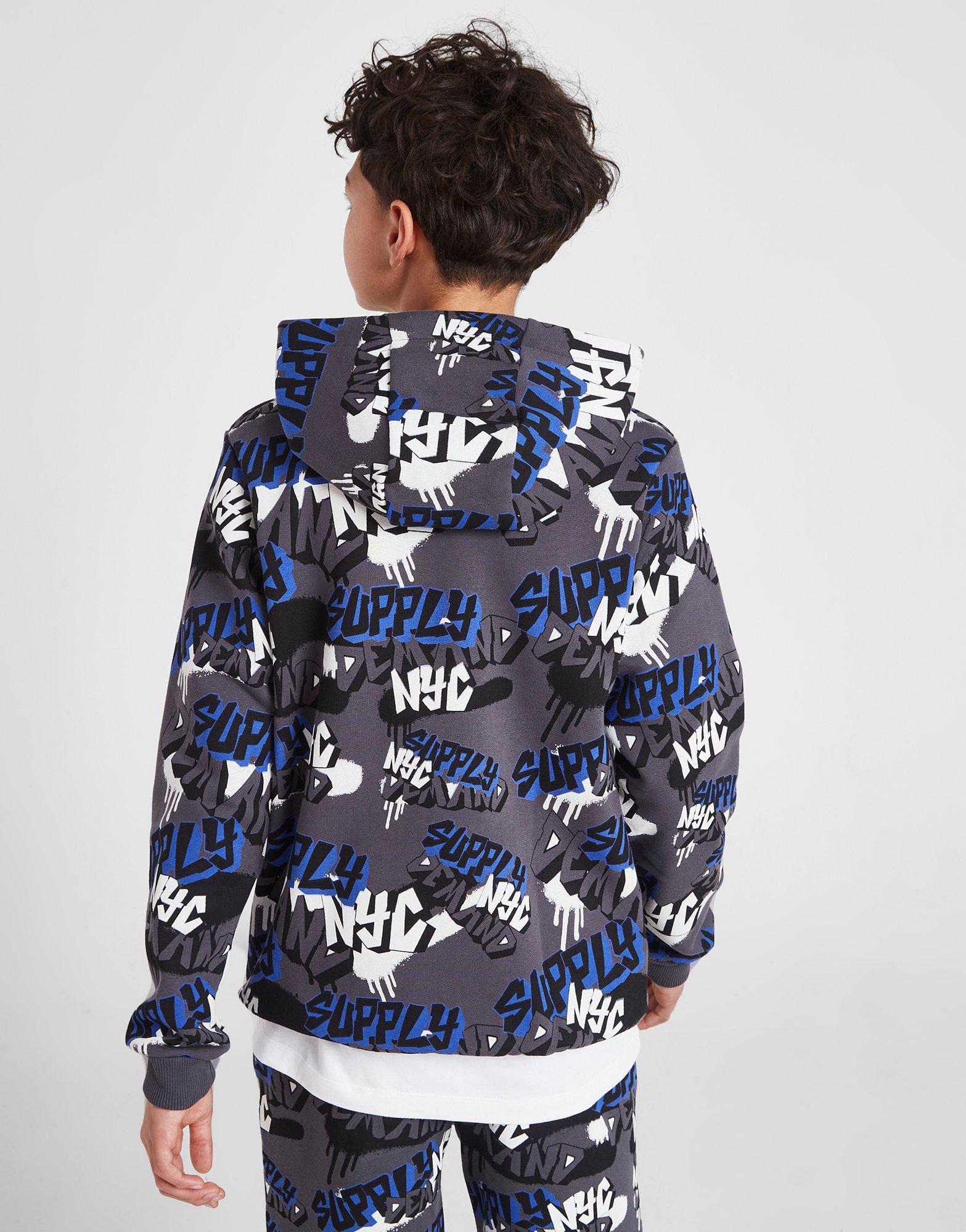 Supply & Demand Spray Script Logo Hoodie Junior