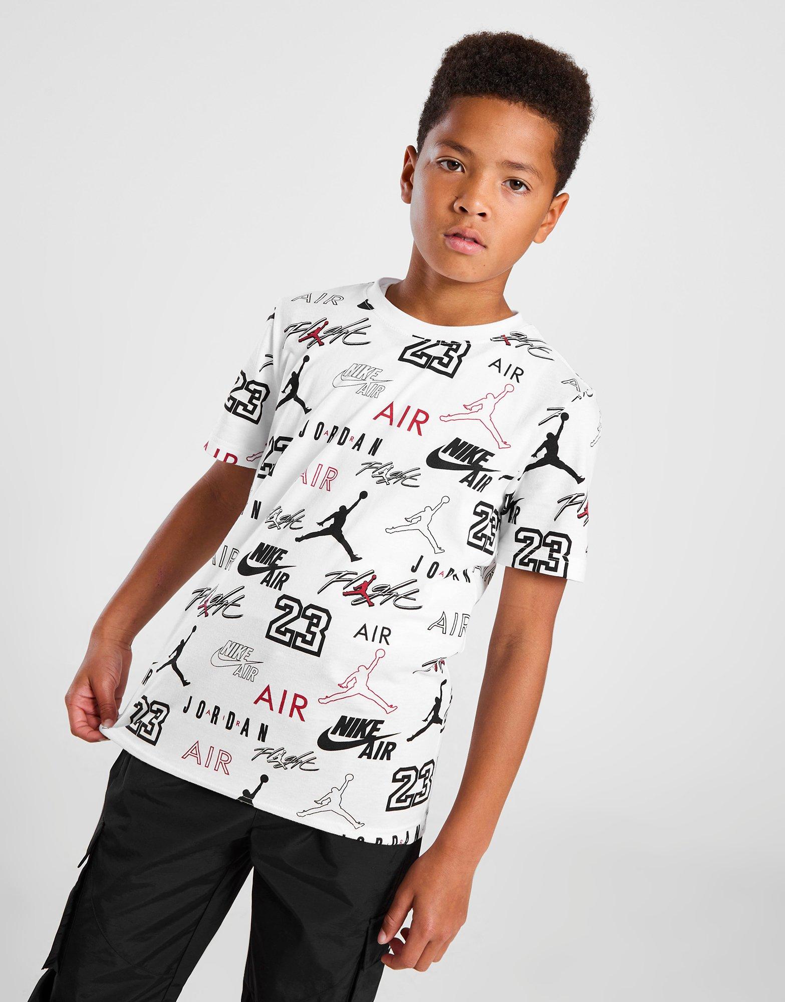 Jordan All Over Print Mix T-Shirt Junior