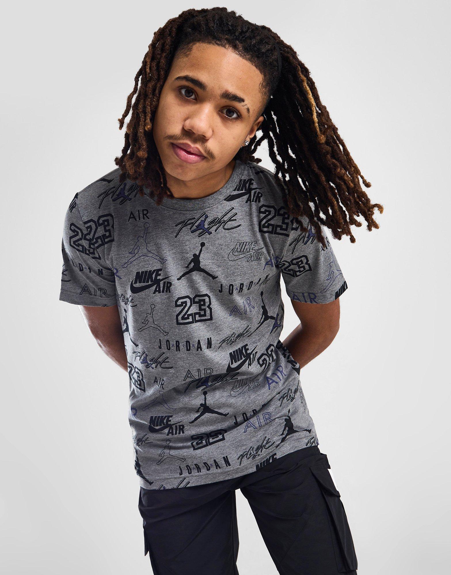 Jordan All Over Print Mix T-Shirt Junior
