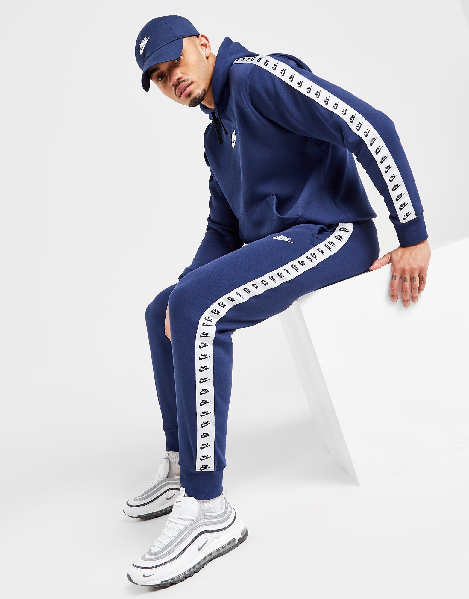 Blue Nike Zeus Tape Joggers JD Sports UK