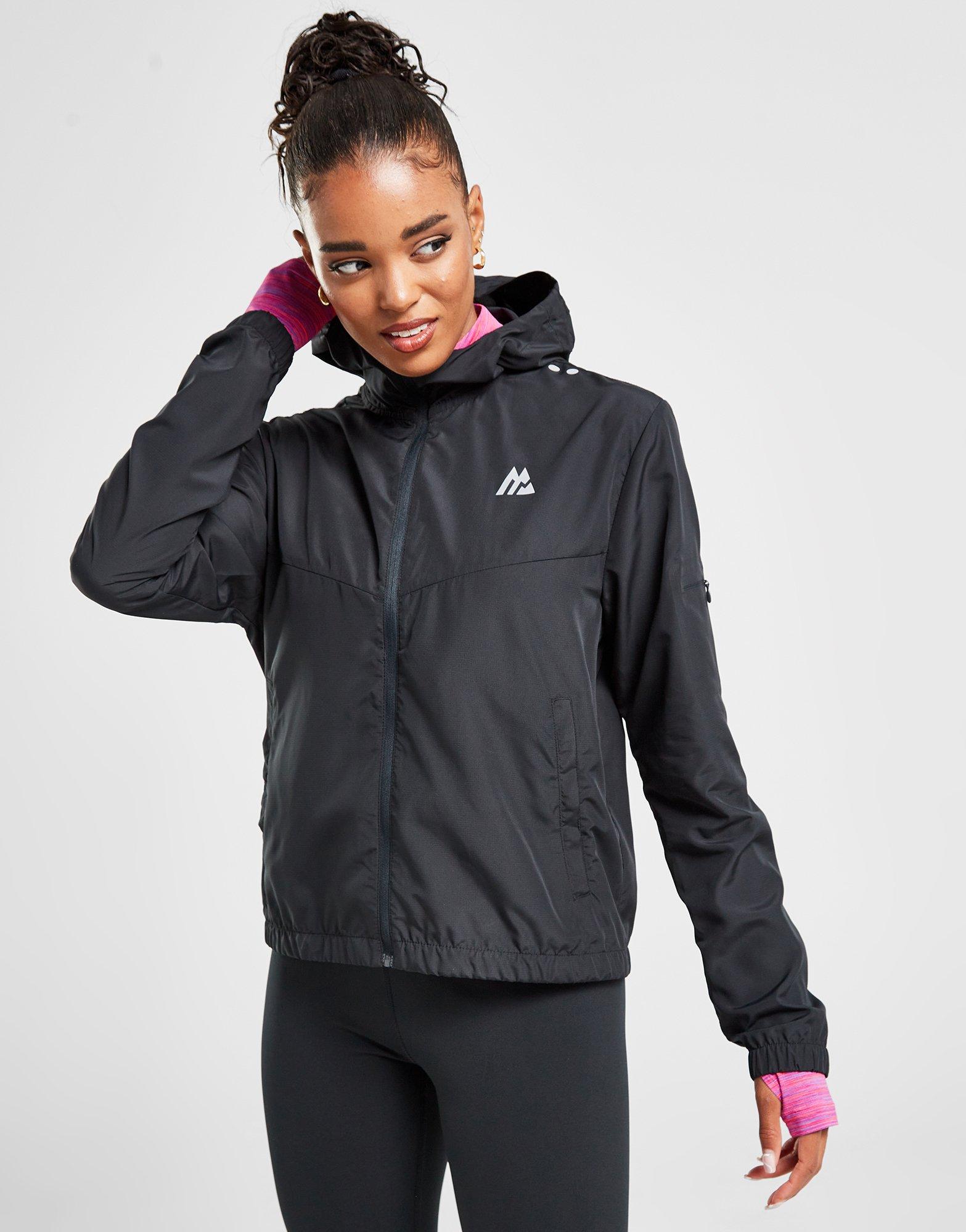 All black shop windbreaker womens