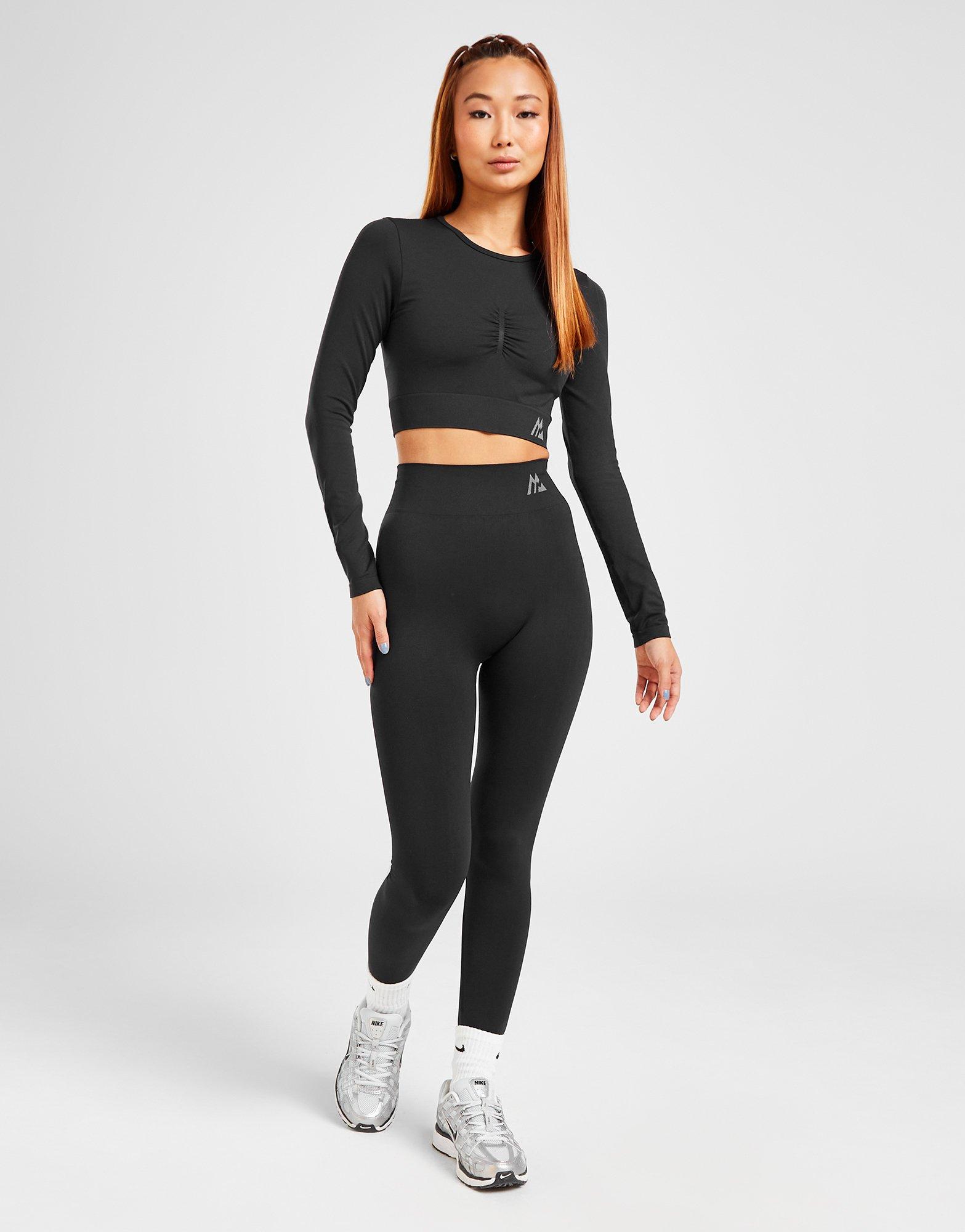 Black MONTIREX Evolve Seamless Long Sleeve Crop Top - JD Sports Global