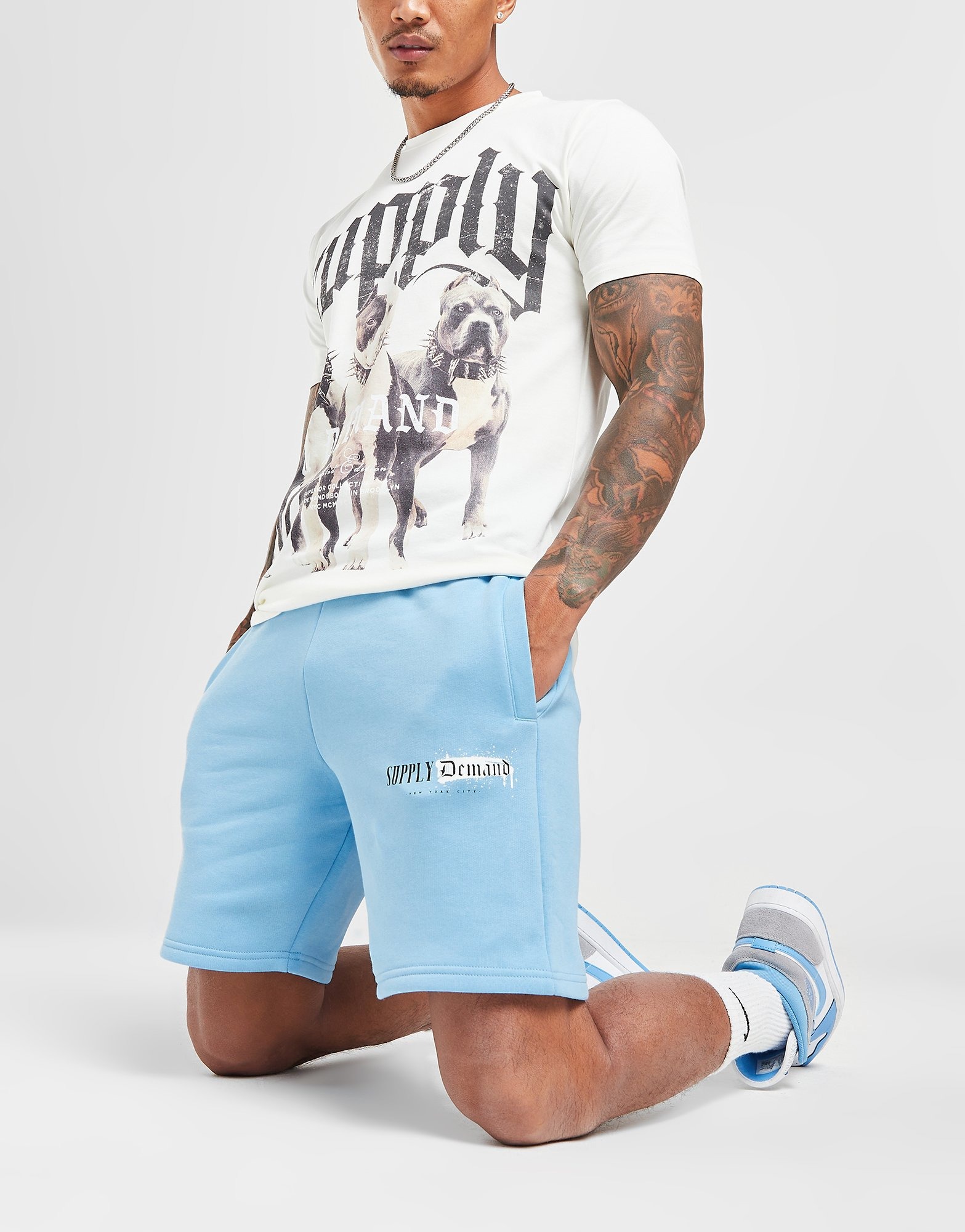 Blue Supply & Demand Tagged Shorts JD Sports