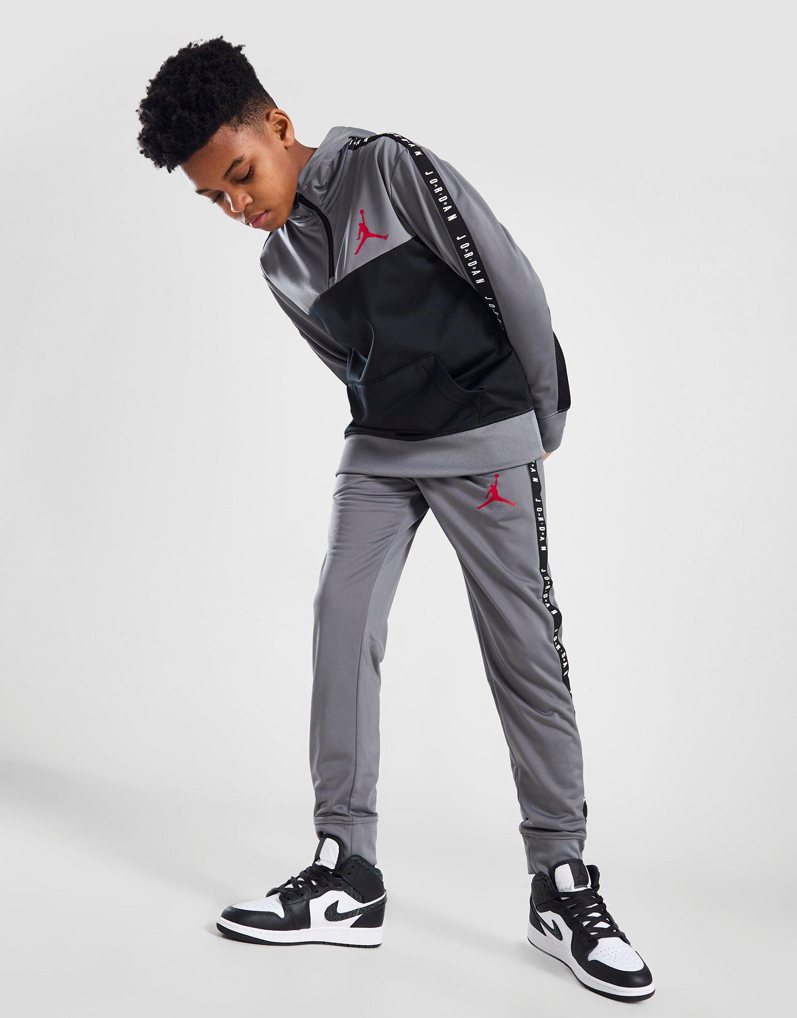 Jordan Tape Colour Block 1/4 Zip Hoodie Junior
