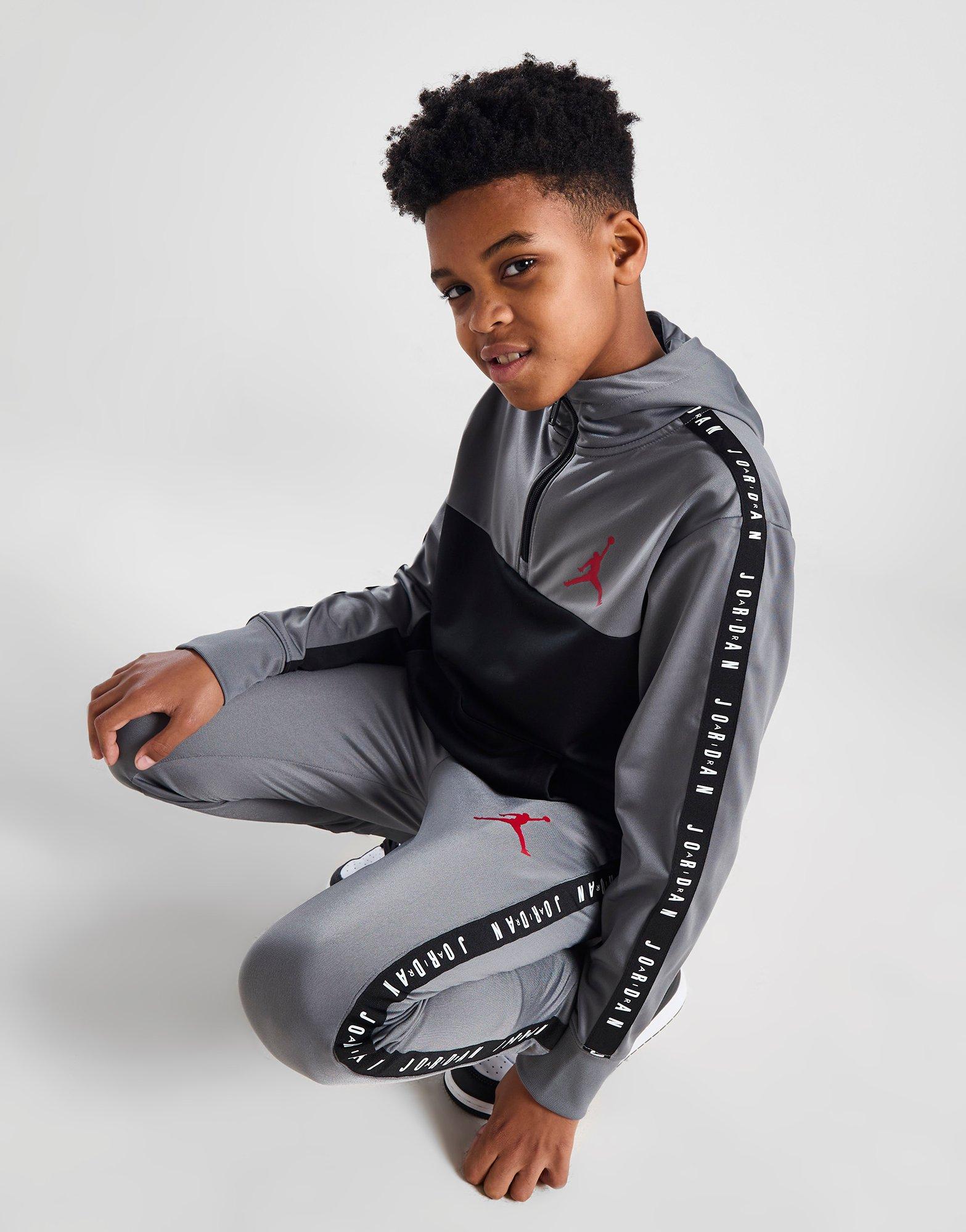 Jordan Tape Colour Block 1/4 Zip Hoodie Junior