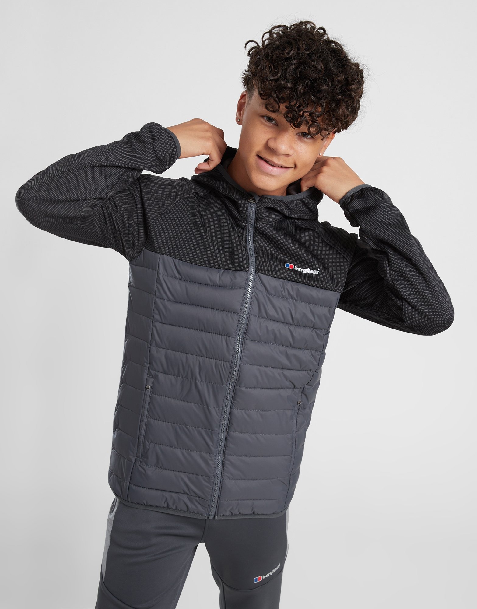 Black Berghaus Hybrid Jacket Junior | JD Sports UK