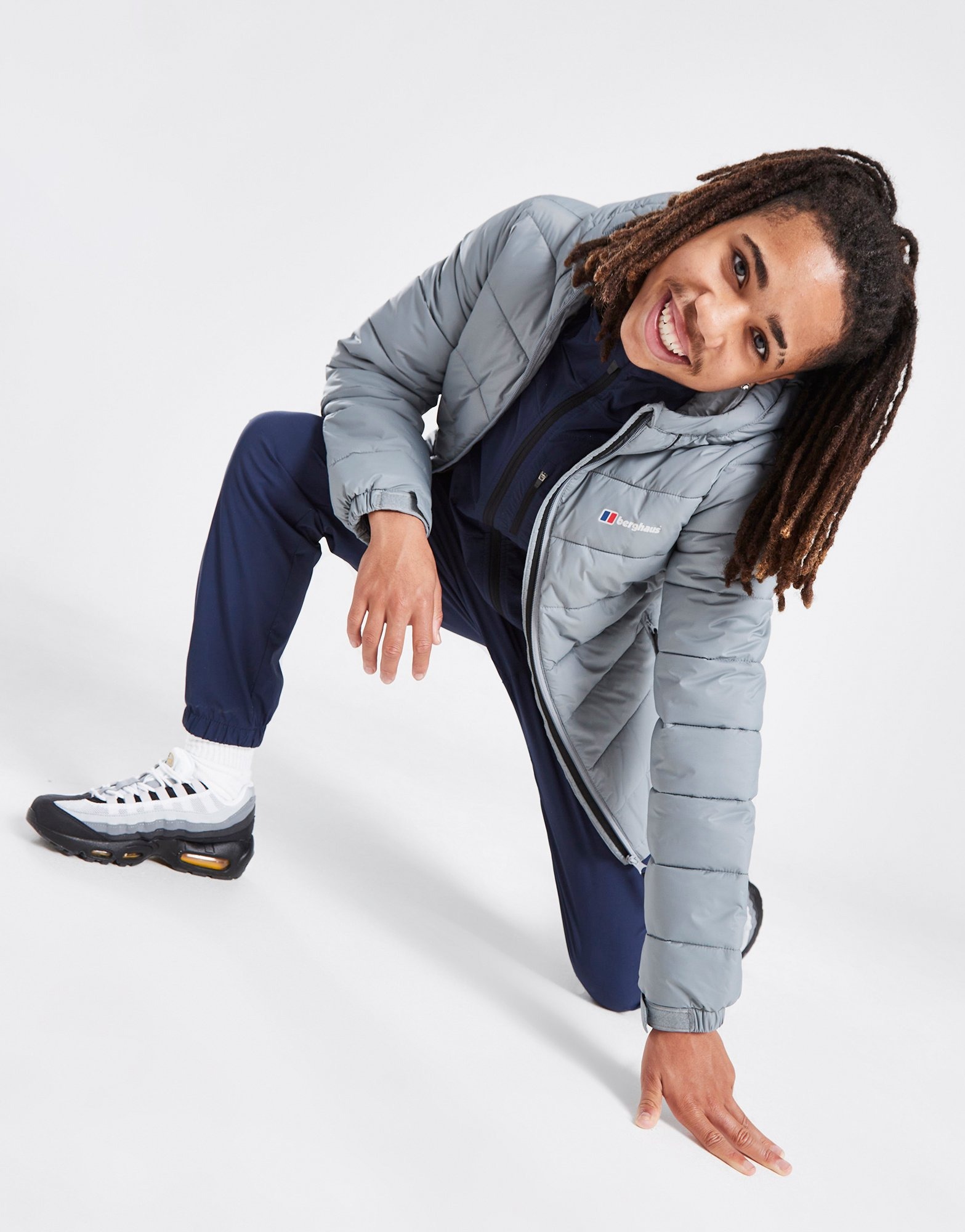 Grey Berghaus Tech Baffle Jacket Junior JD Sports Sveirge