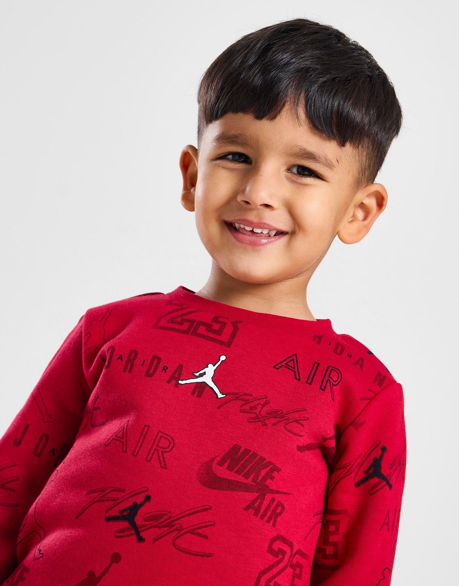 Jordan Ensemble de survêtement Imprimé Enfant Rouge- JD Sports France