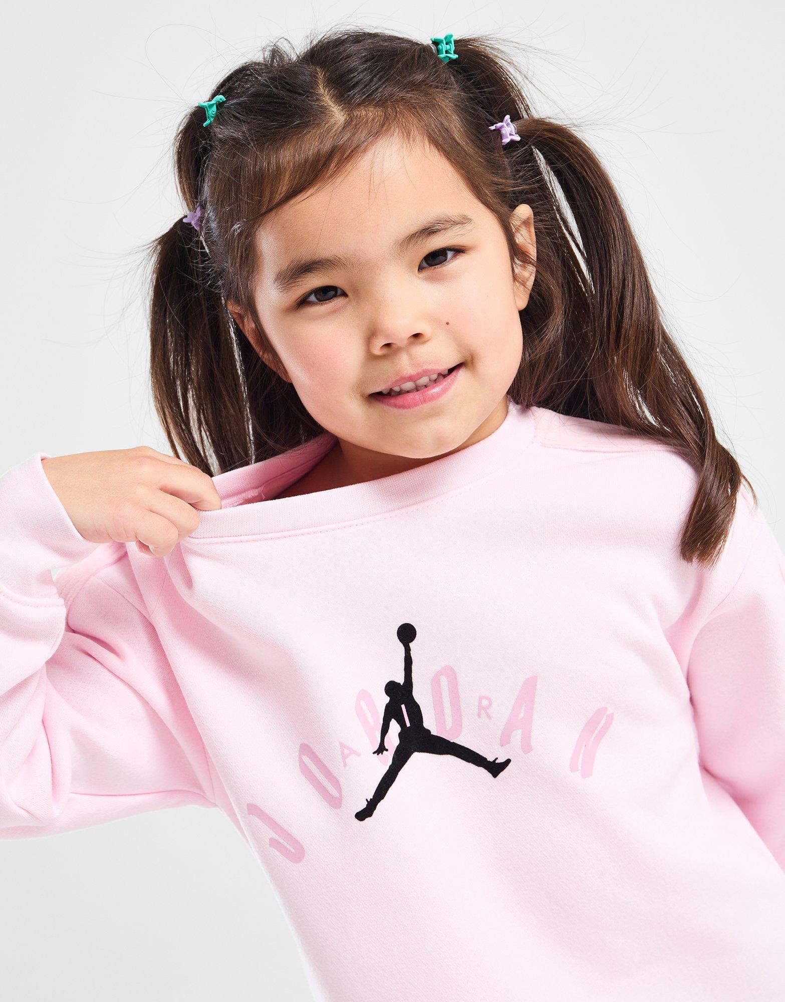 Jordan Girls' Velour Crew Tracksuit Children