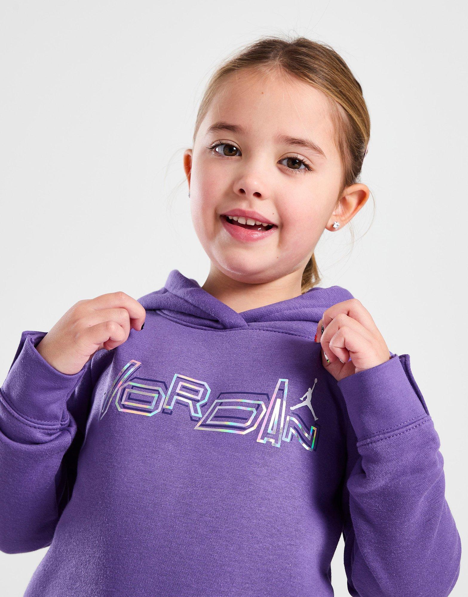 Purple Jordan Girls' Shine Leggings/Hoodie Set Children - JD Sports Global