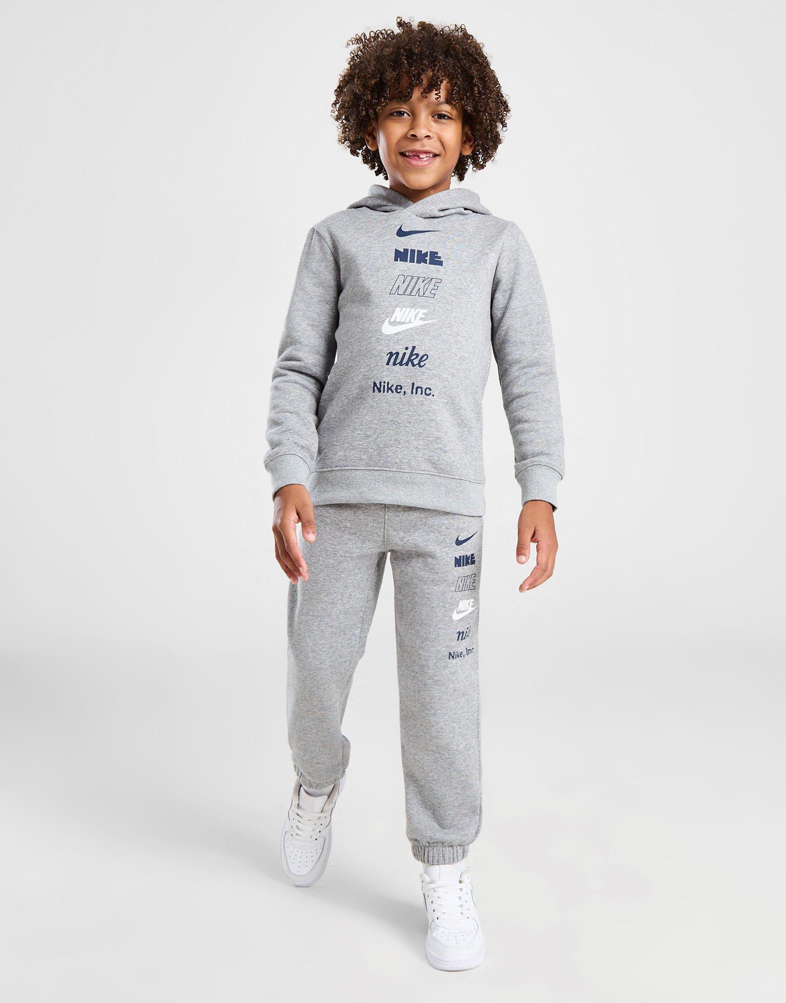 Grey nike store tracksuit kids