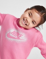 Nike Girls' Metallic Crew Tracksuit Children