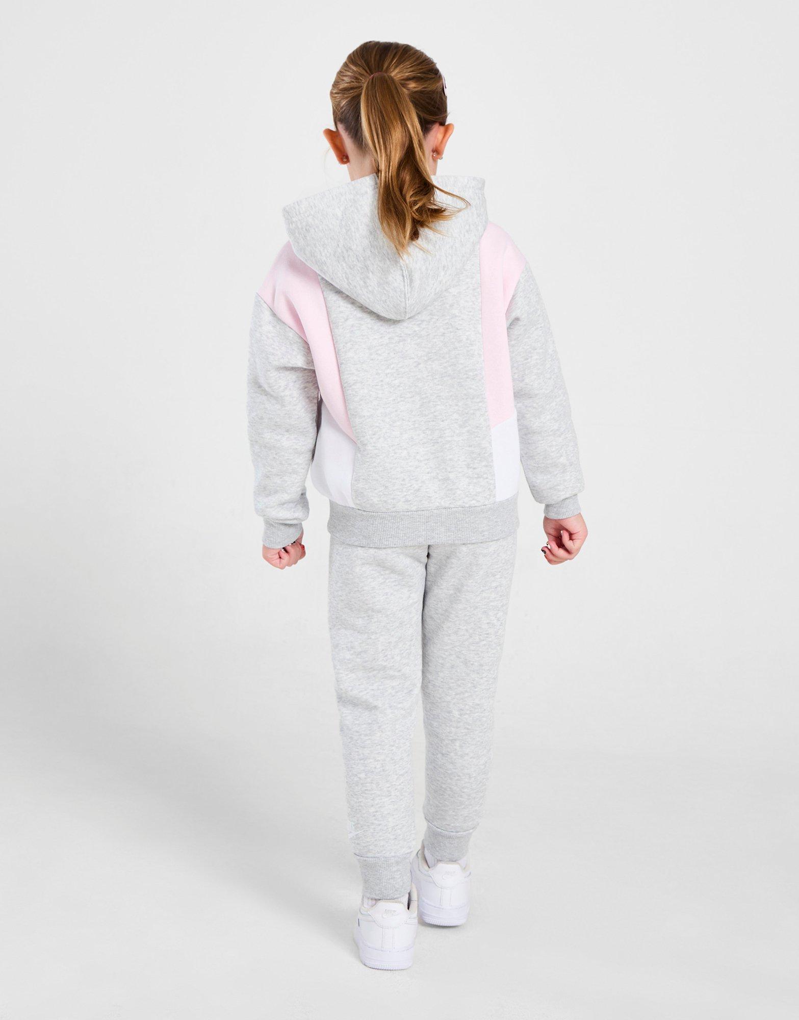 Girls nike best sale grey tracksuit