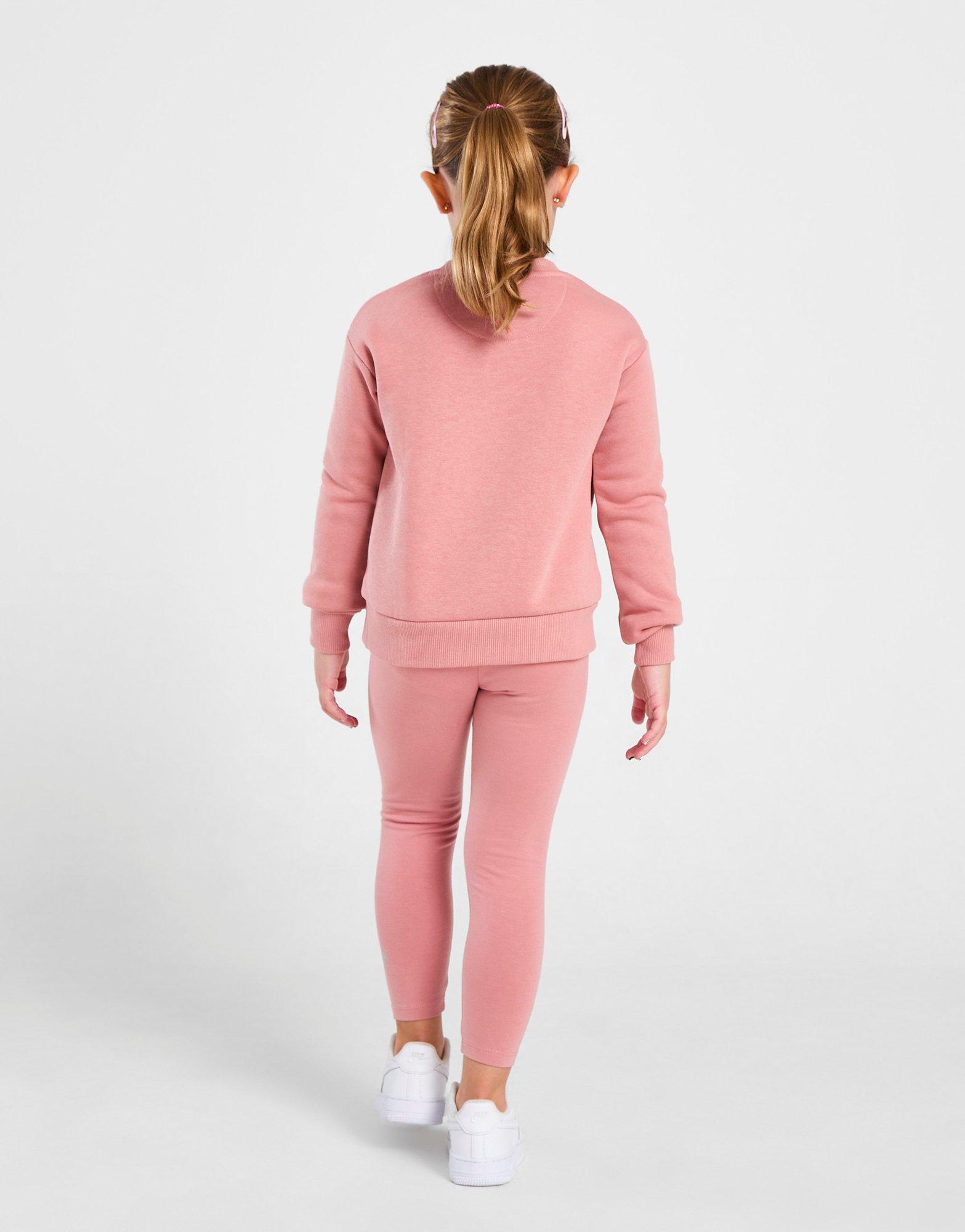 Nike Girls' Metallic Crew Tracksuit Children