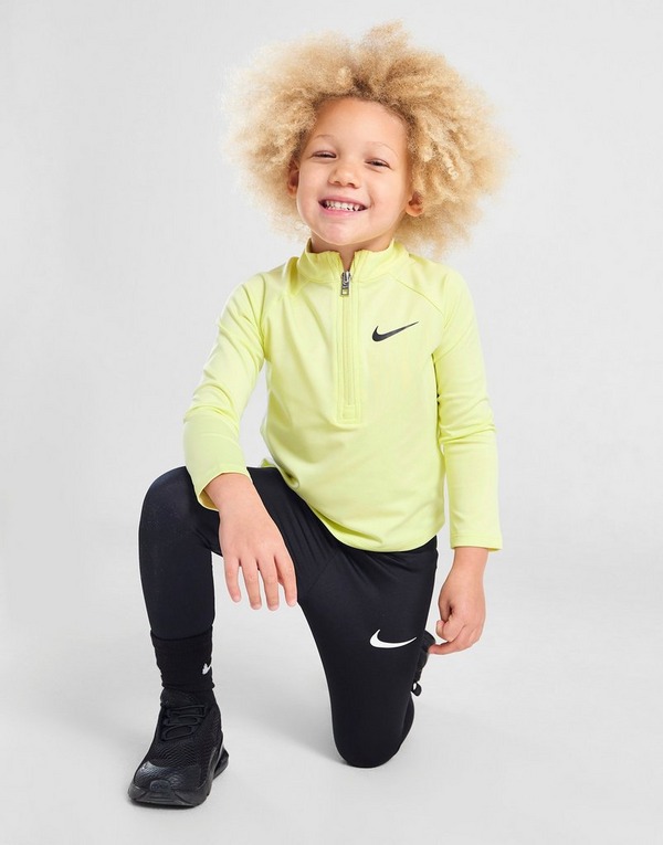 Green Nike Girls' Pacer 1/4 Zip Top/Leggings Set Infant