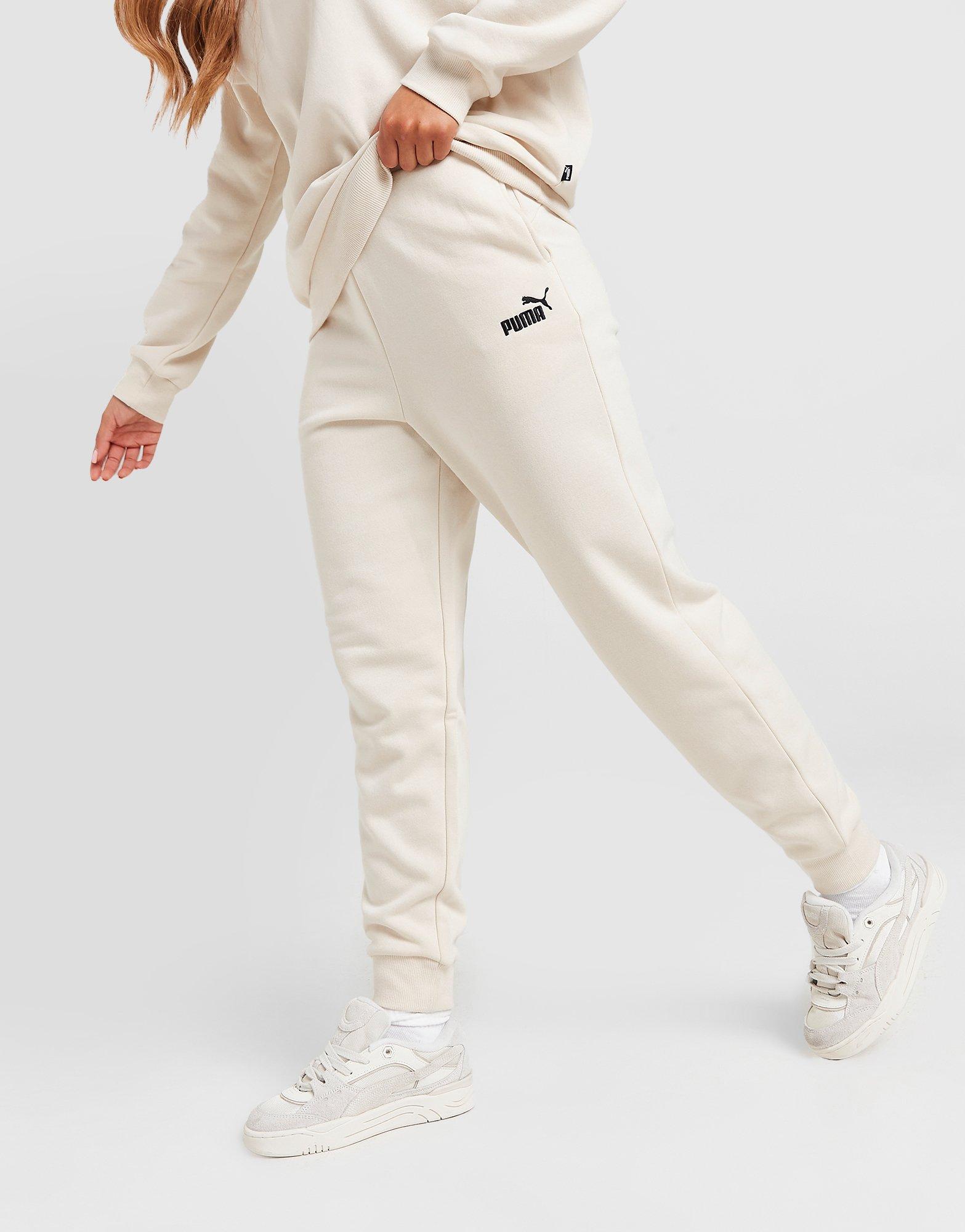 Puma white online joggers