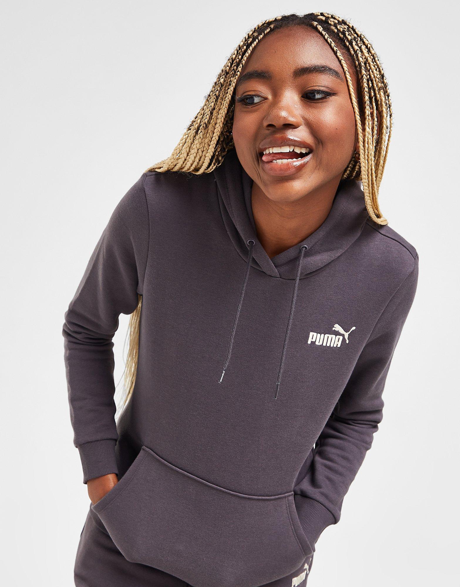 Grey Puma Emblem Overhead Hoodie JD Sports Global