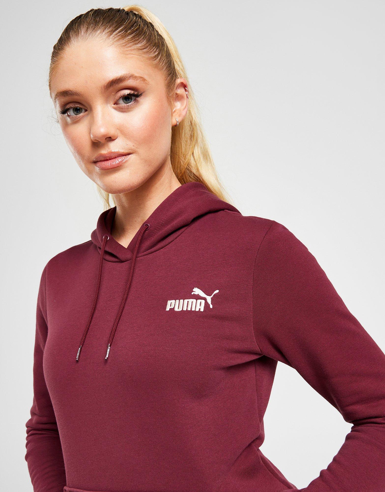 Puma Camisola Com Capuz Emblem Overhead em Vermelho