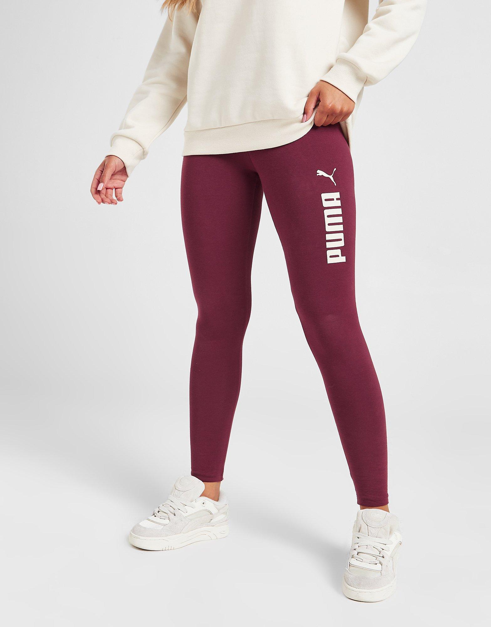 Red Puma Logo Leggings