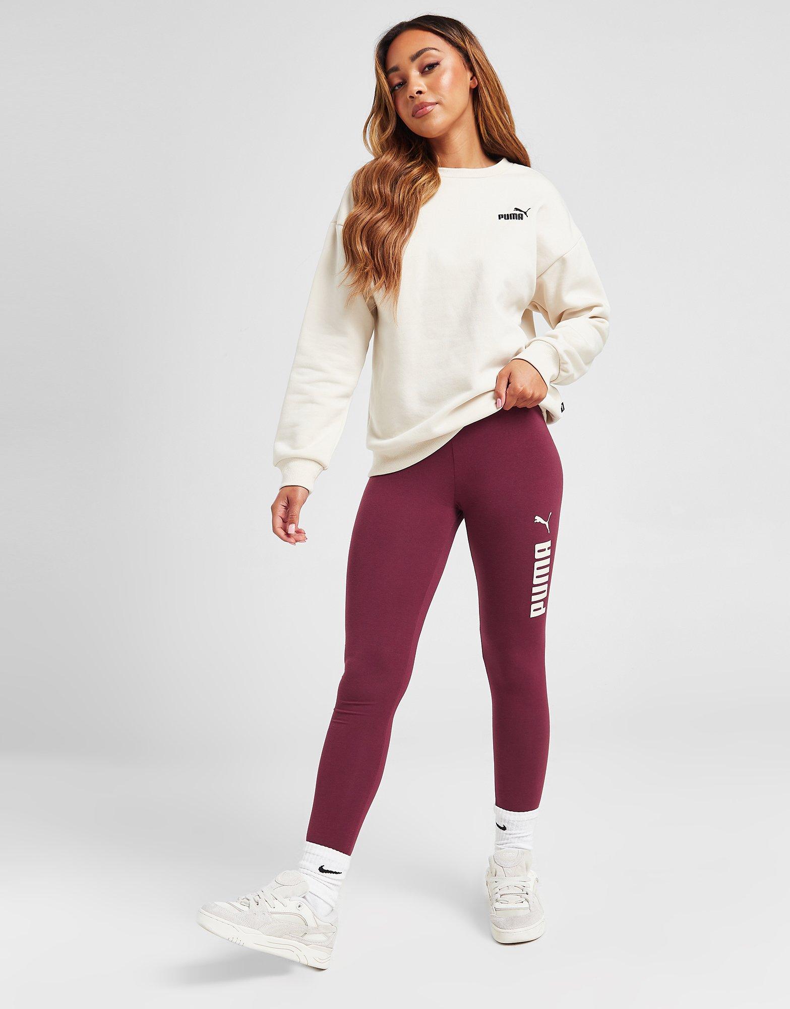 Red Puma Logo Leggings