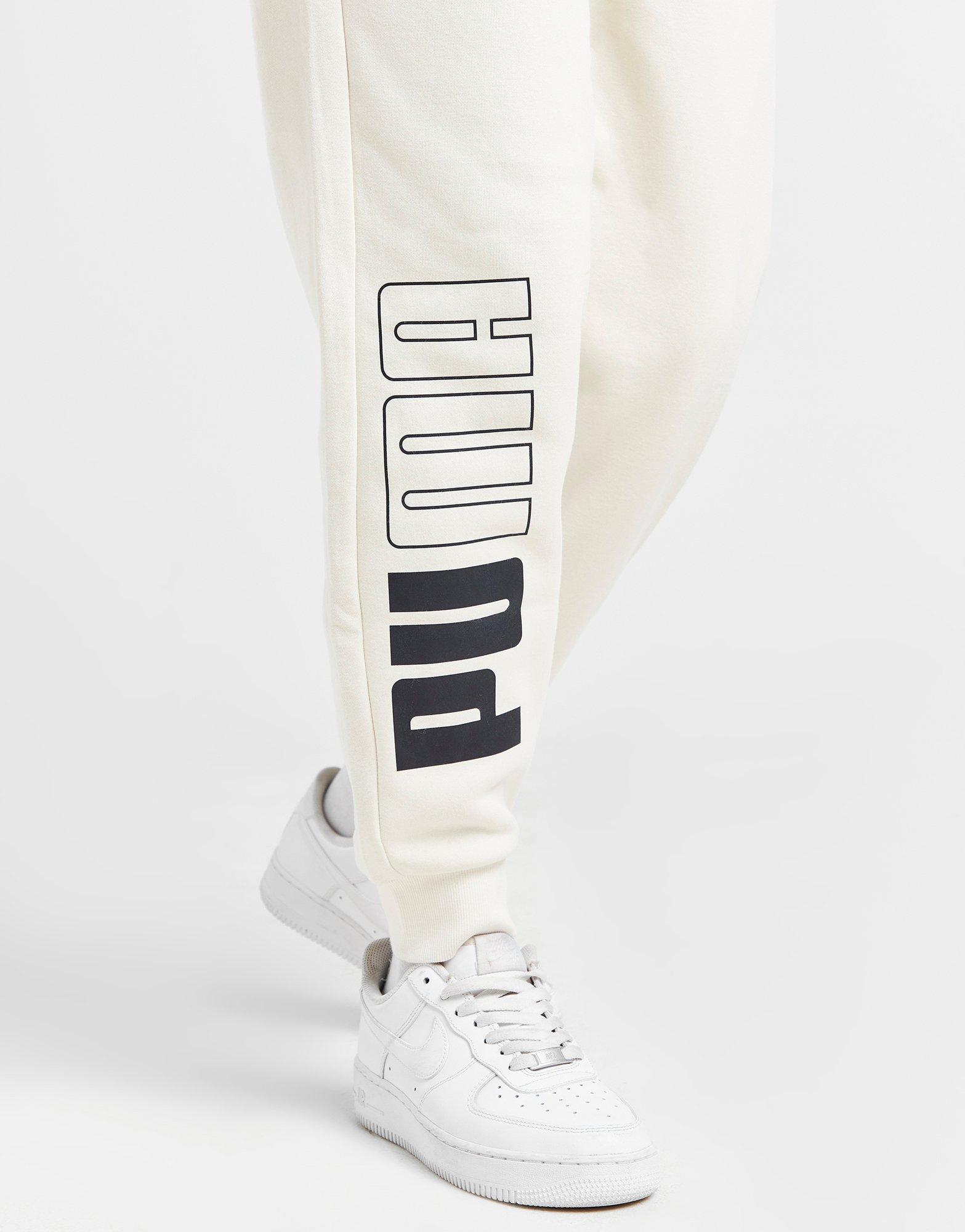 Puma store white joggers