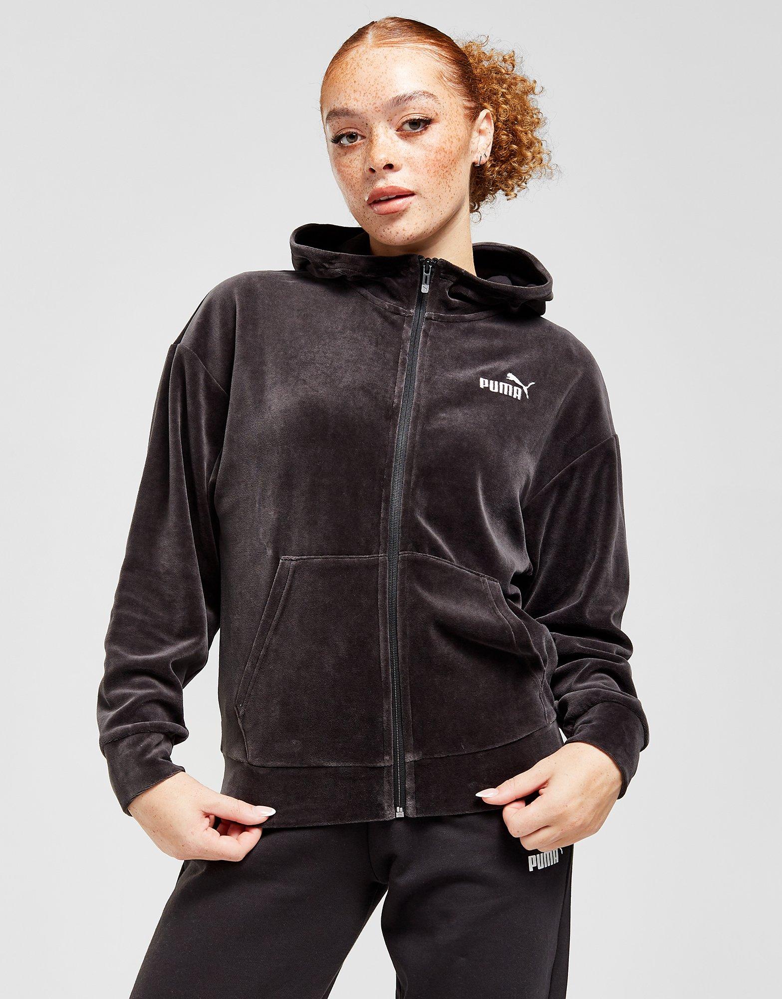 Puma velvet sweatshirt hotsell