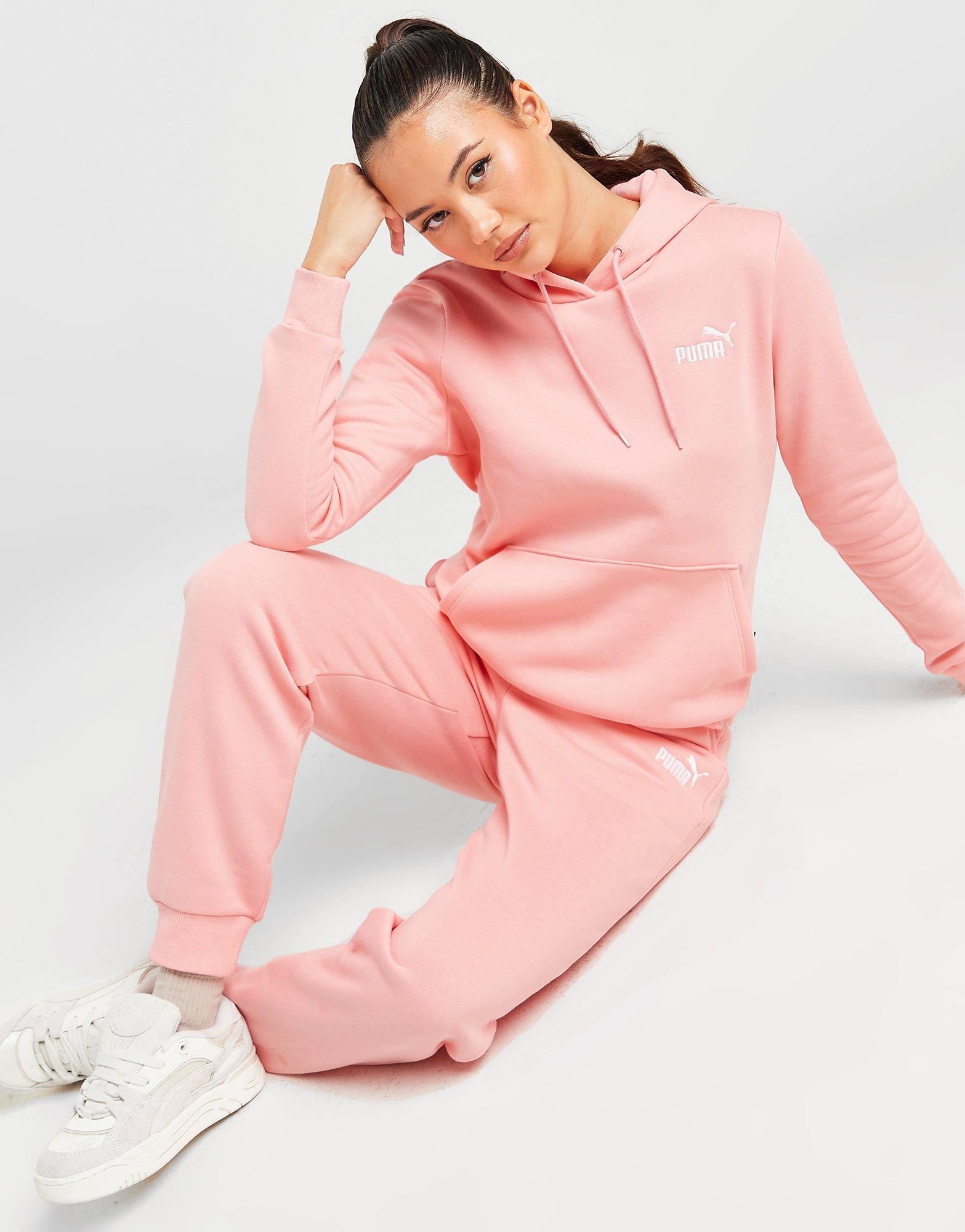 Pink puma store tracksuit