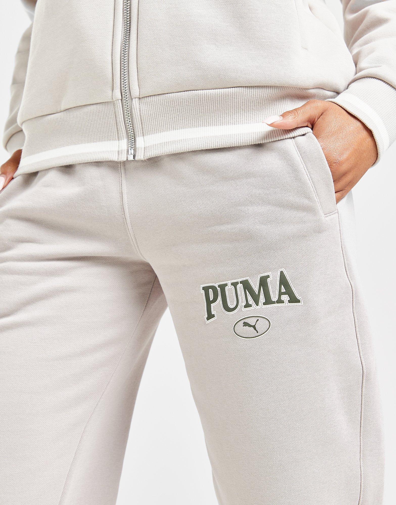 Puma tracksuit grey and white deals