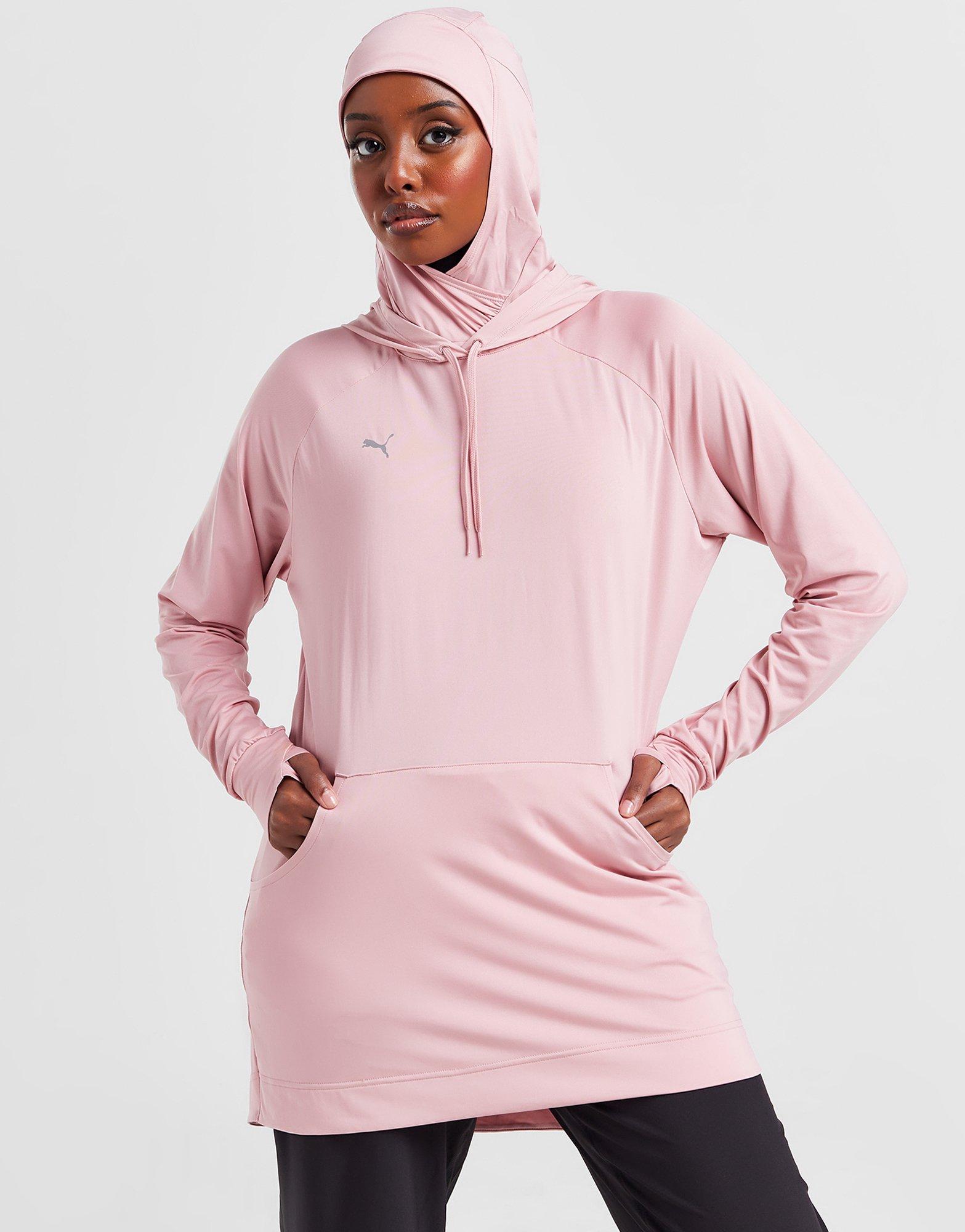 Pink nike hoodie discount dress